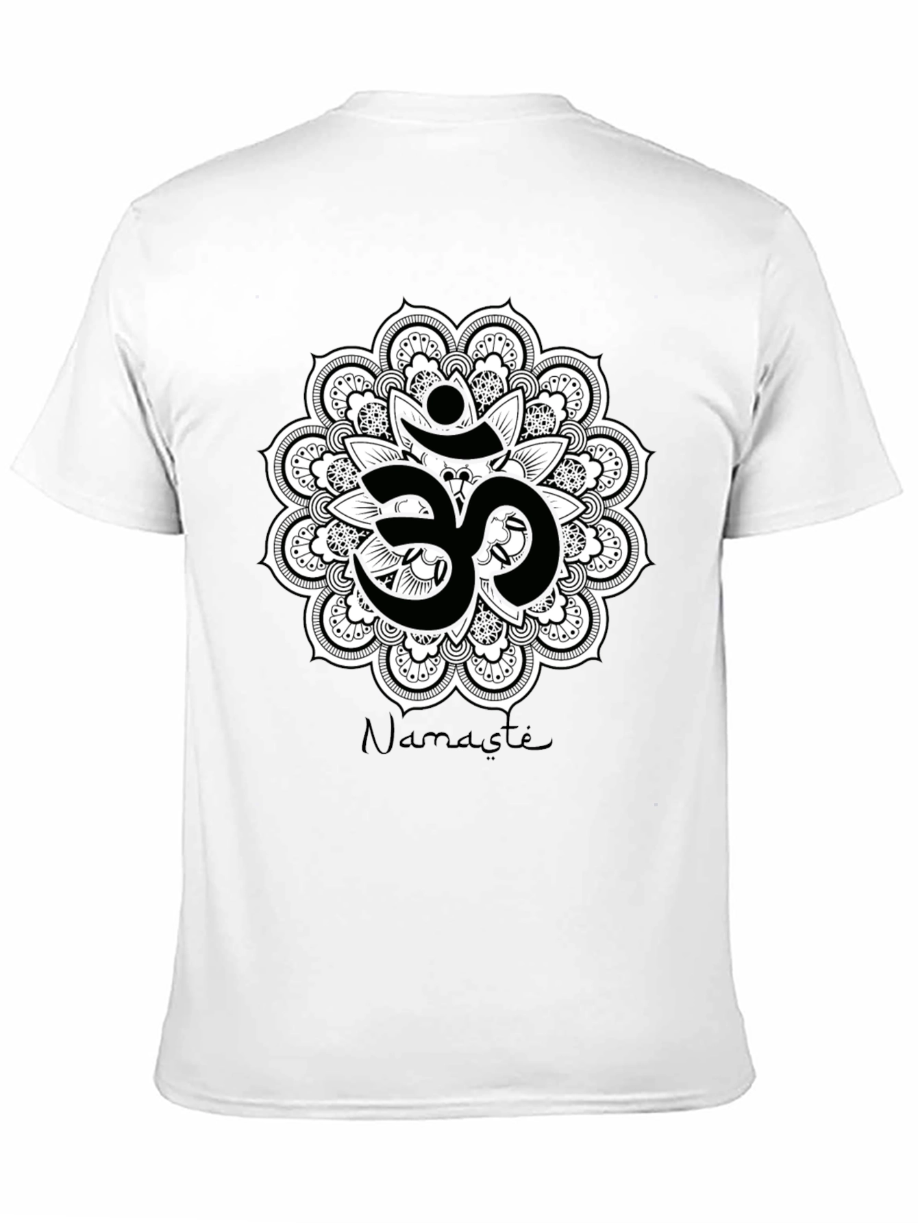 Om Mandala Namaste Black T-Shirt