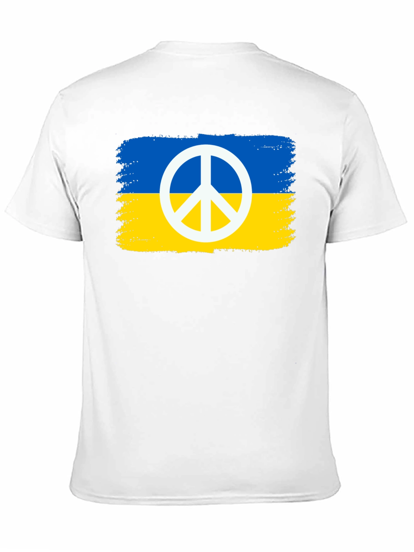 Ukraine Peace Sign Black T-Shirt