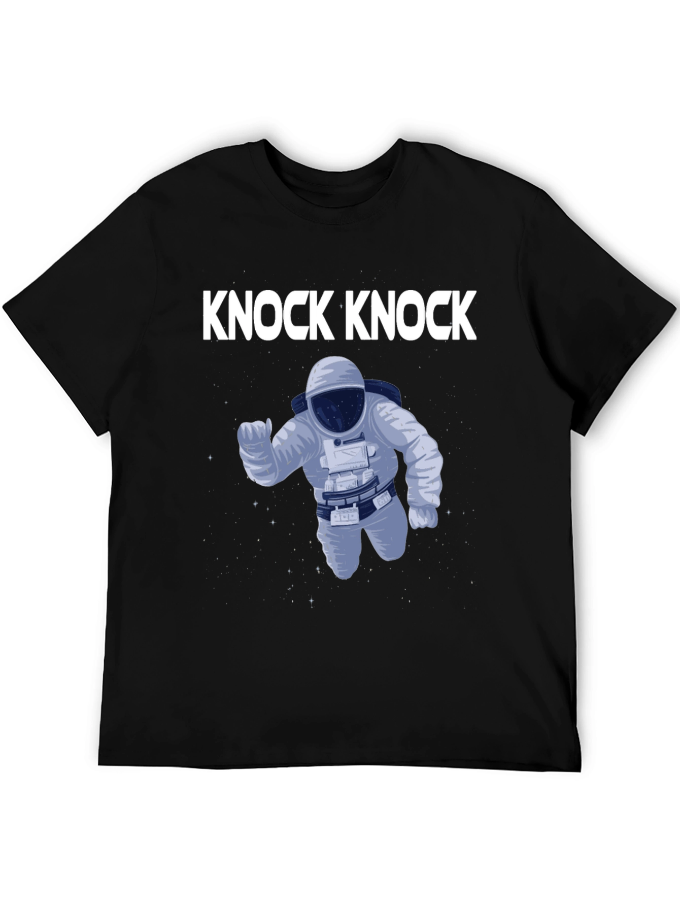 Knock Knock Astronaut Graphic Tee - Black