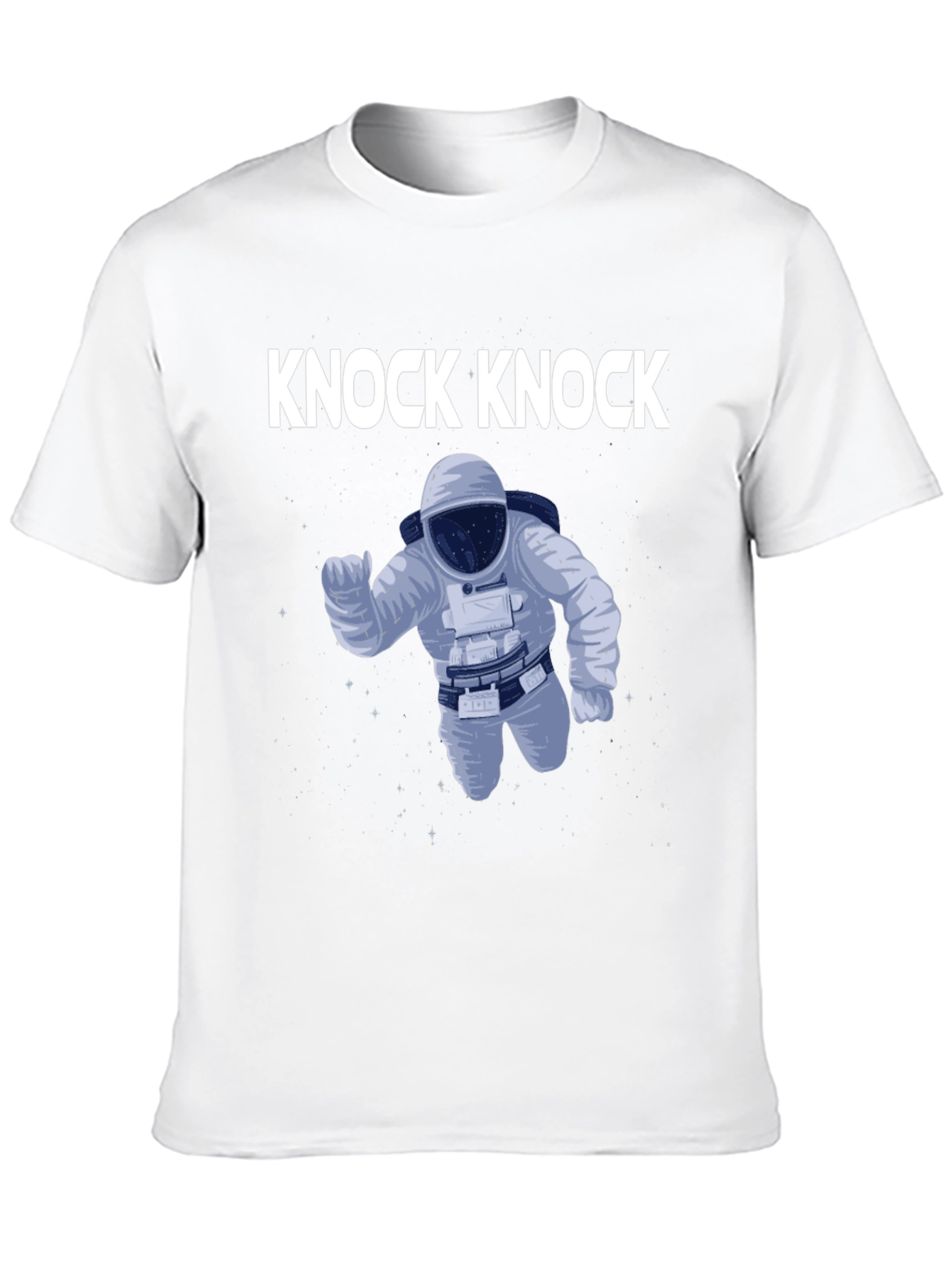 Knock Knock Astronaut Graphic Tee - Black