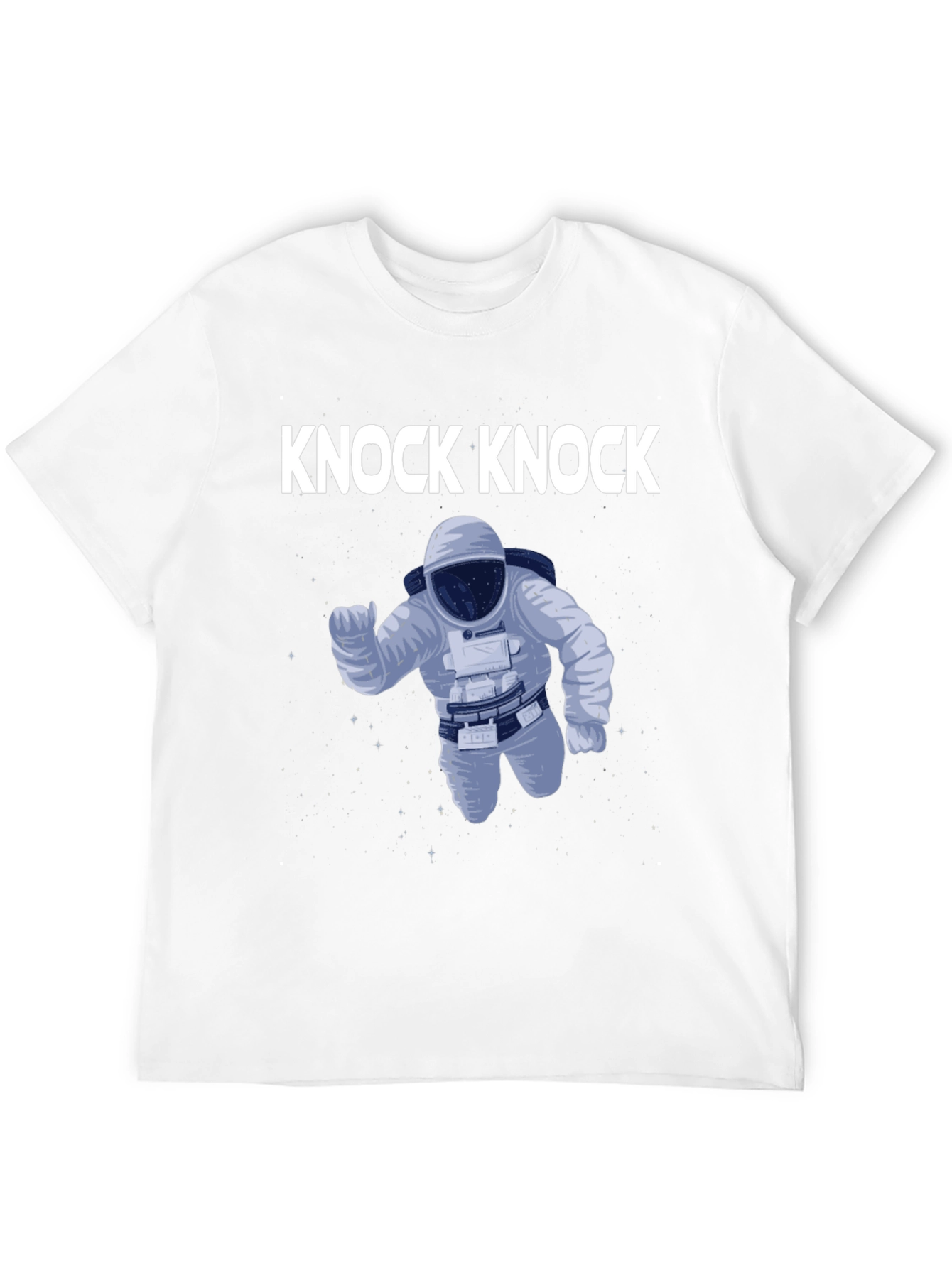 Knock Knock Astronaut Graphic Tee - Black