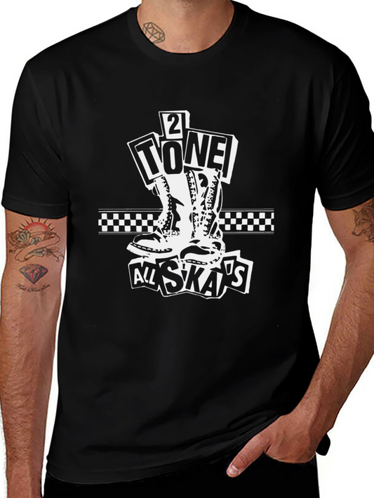 2 Tone All Skas Graphic Black T-Shirt