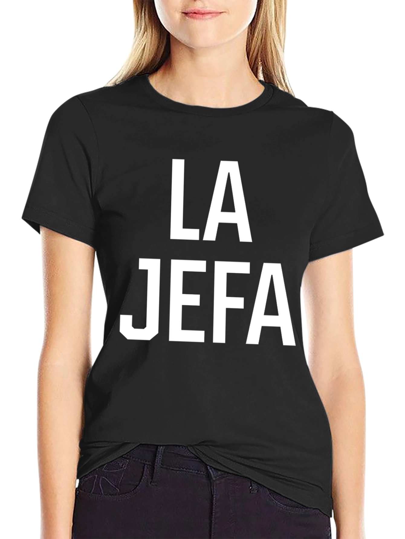La Jefa Black T-Shirt - Boss Lady Tee