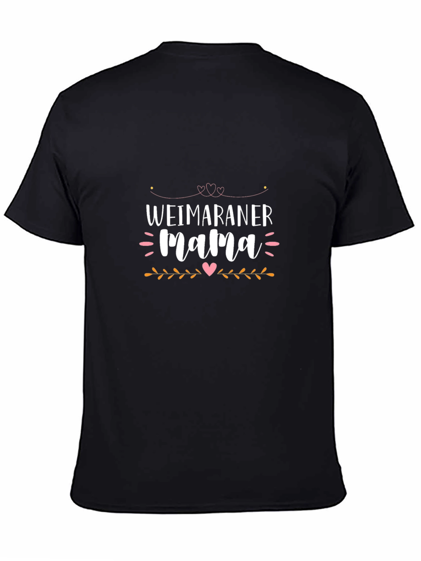Weimaraner Mama Black T-Shirt