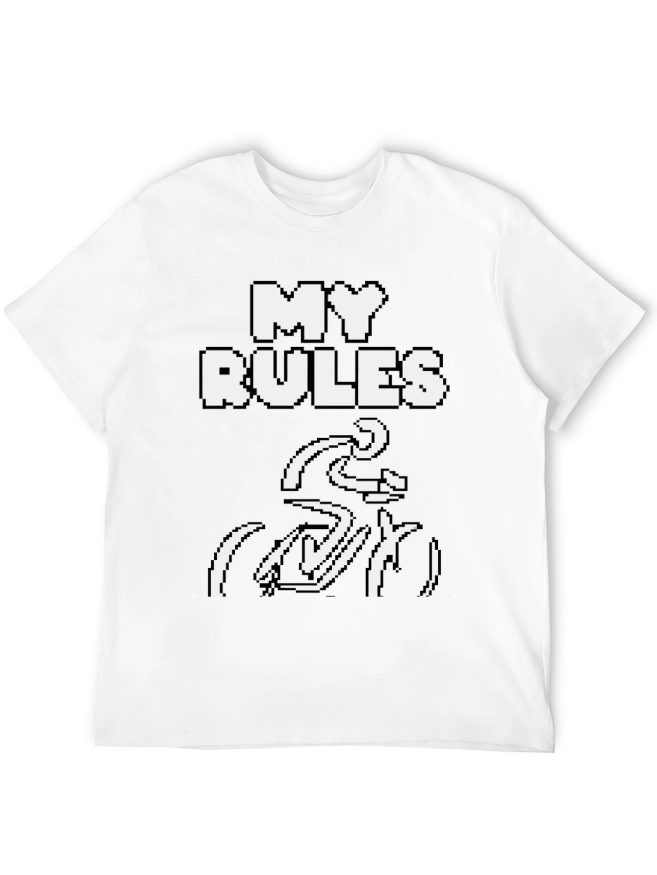 My Rules Cycling T-Shirt - Black Crew Neck