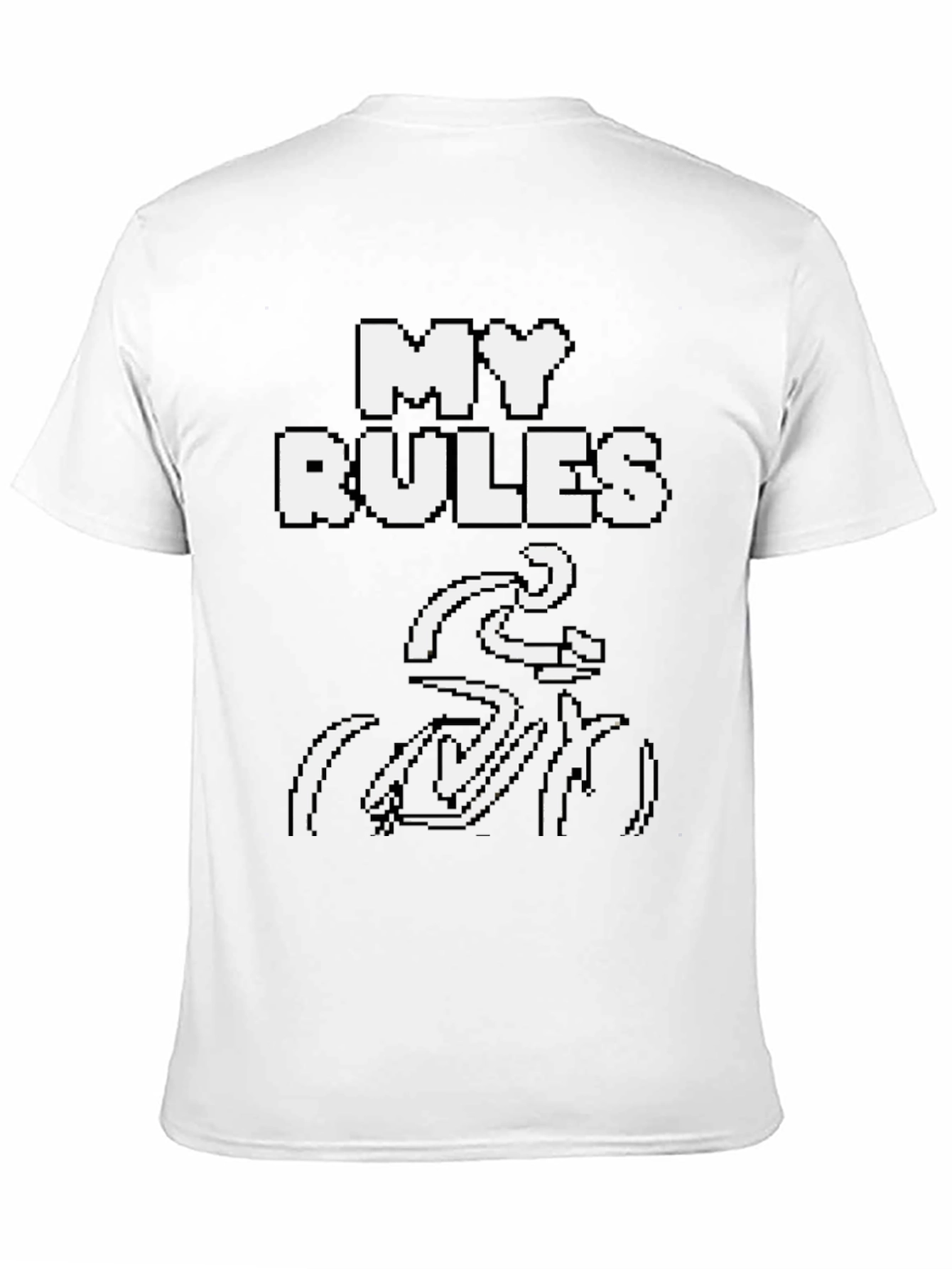 My Rules Cycling T-Shirt - Black Crew Neck