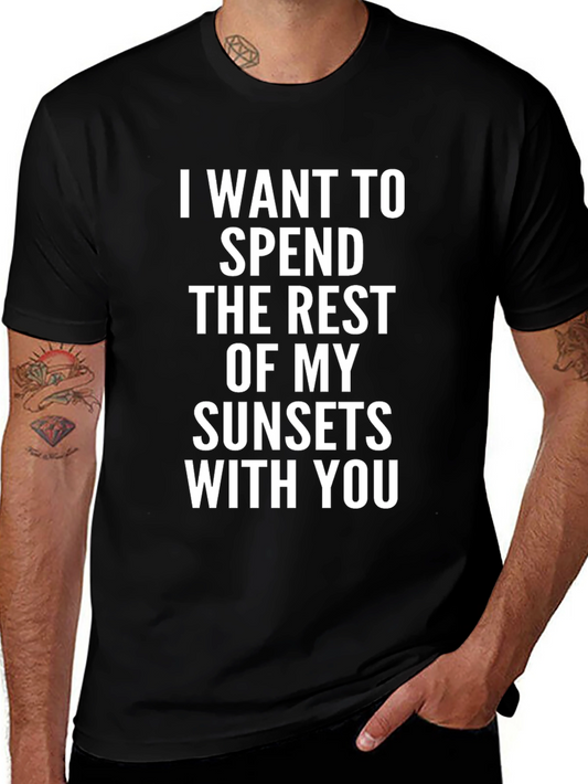 Sunset Lover Tee - I Want to Spend My Sunsets With You