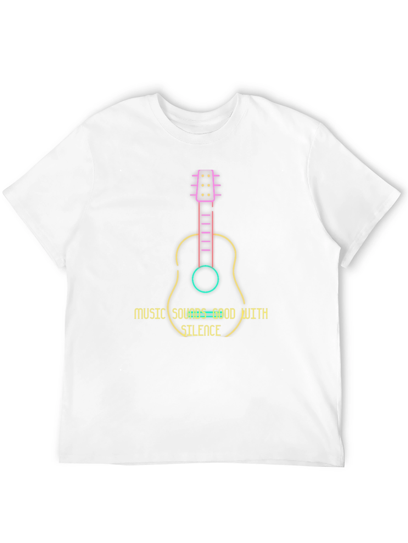 Guitar Music T-Shirt - Sounds Good With Silence