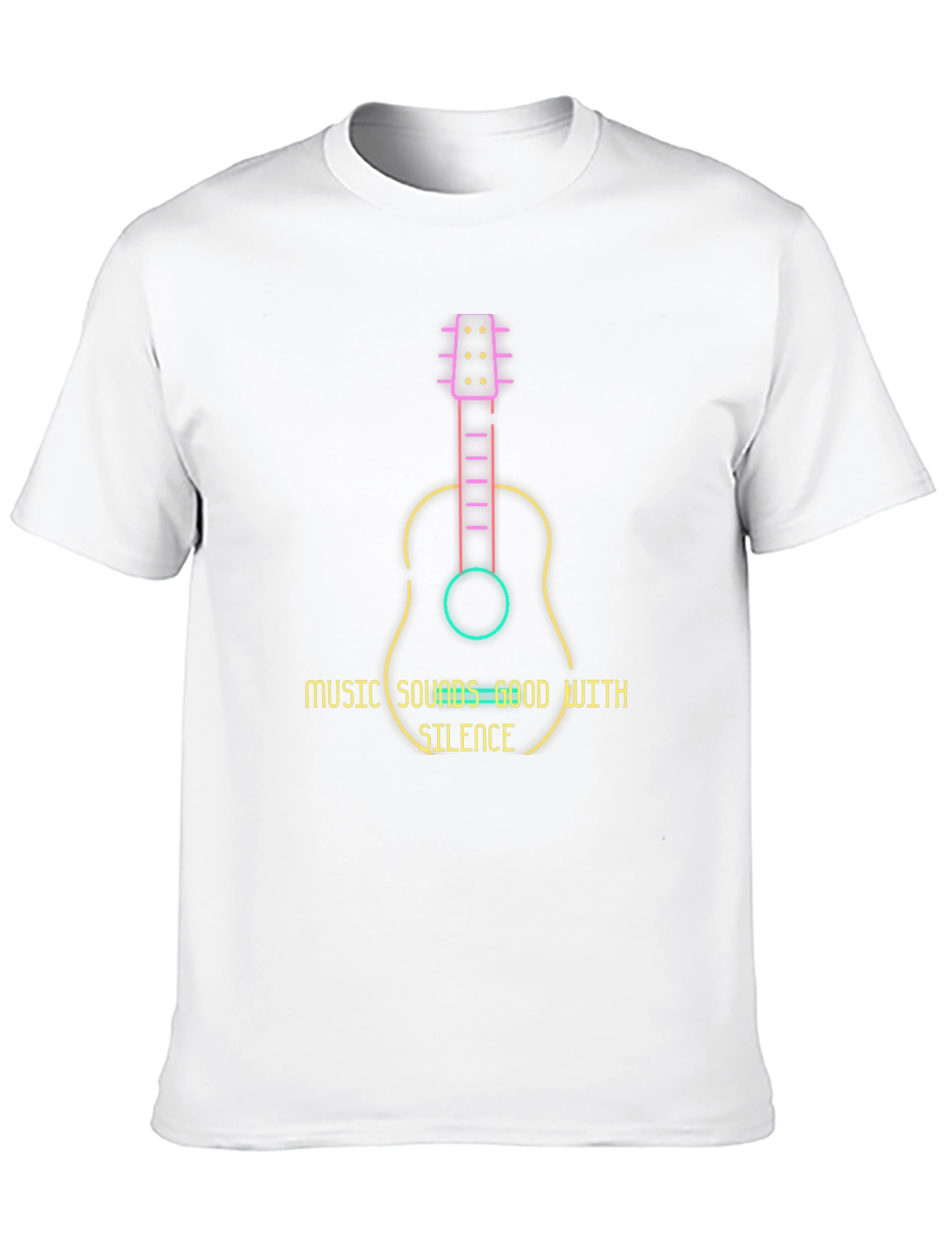 Guitar Music T-Shirt - Sounds Good With Silence