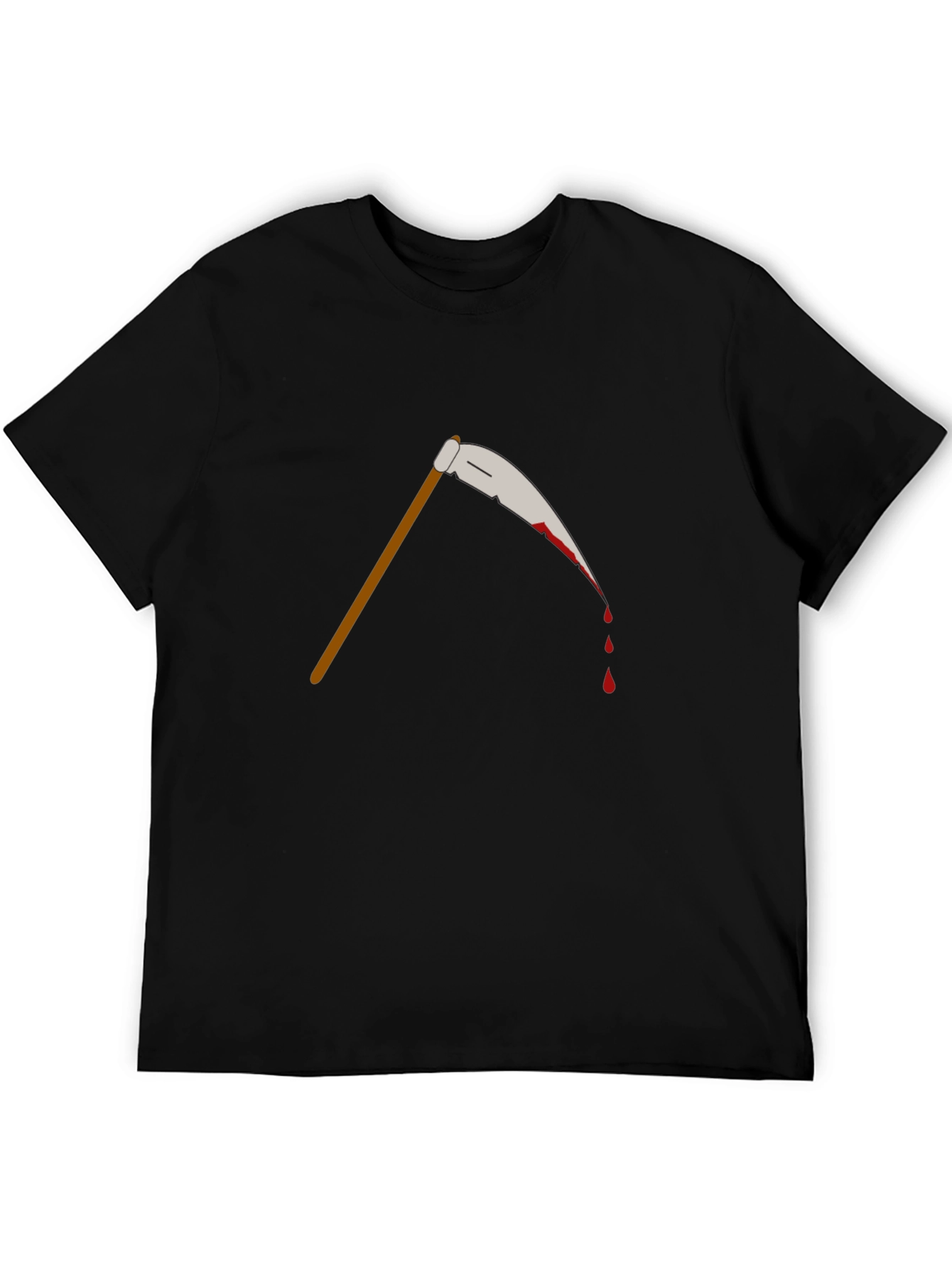 Bloody Scythe Graphic Tee - Black Cotton T-Shirt