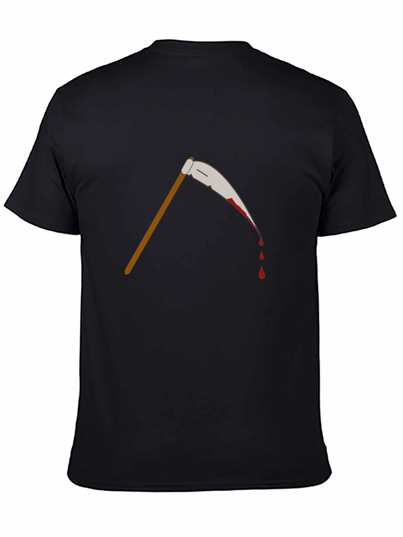 Bloody Scythe Graphic Tee - Black Cotton T-Shirt
