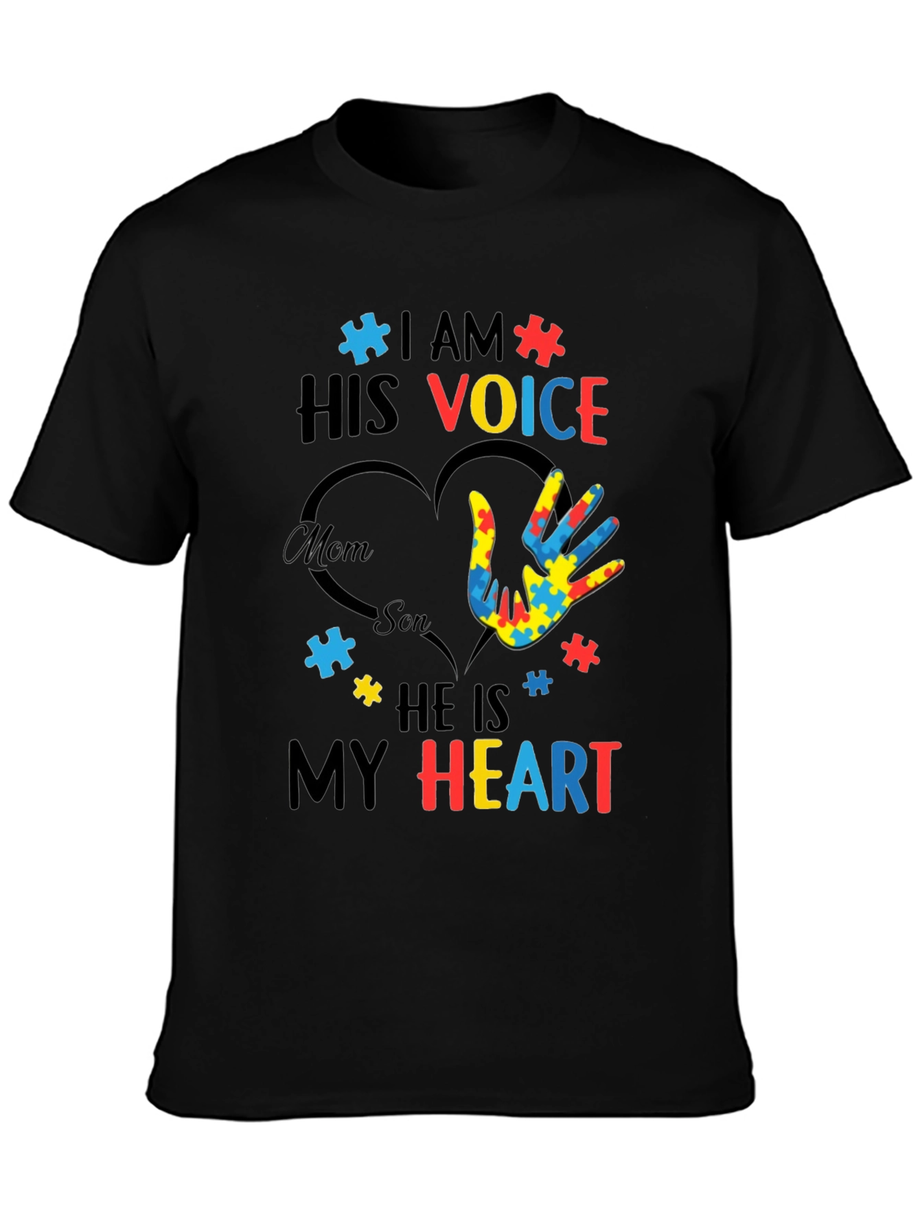 Autism Awareness I am His Voice Graphic Tee