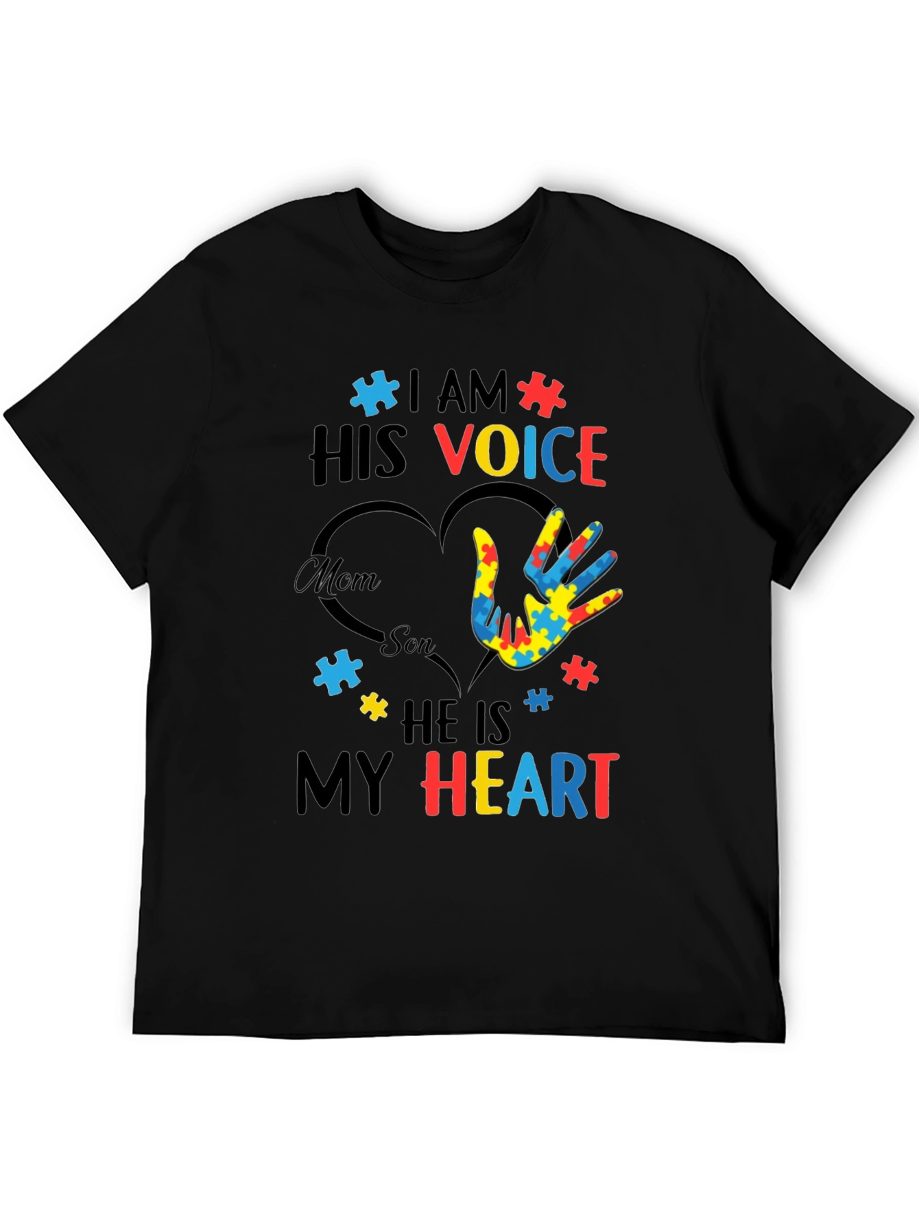 Autism Awareness I am His Voice Graphic Tee