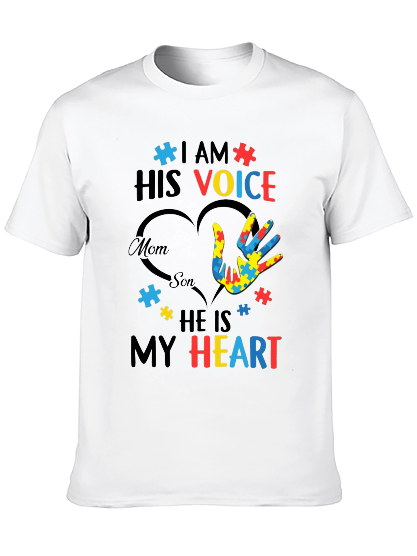 Autism Awareness I am His Voice Graphic Tee