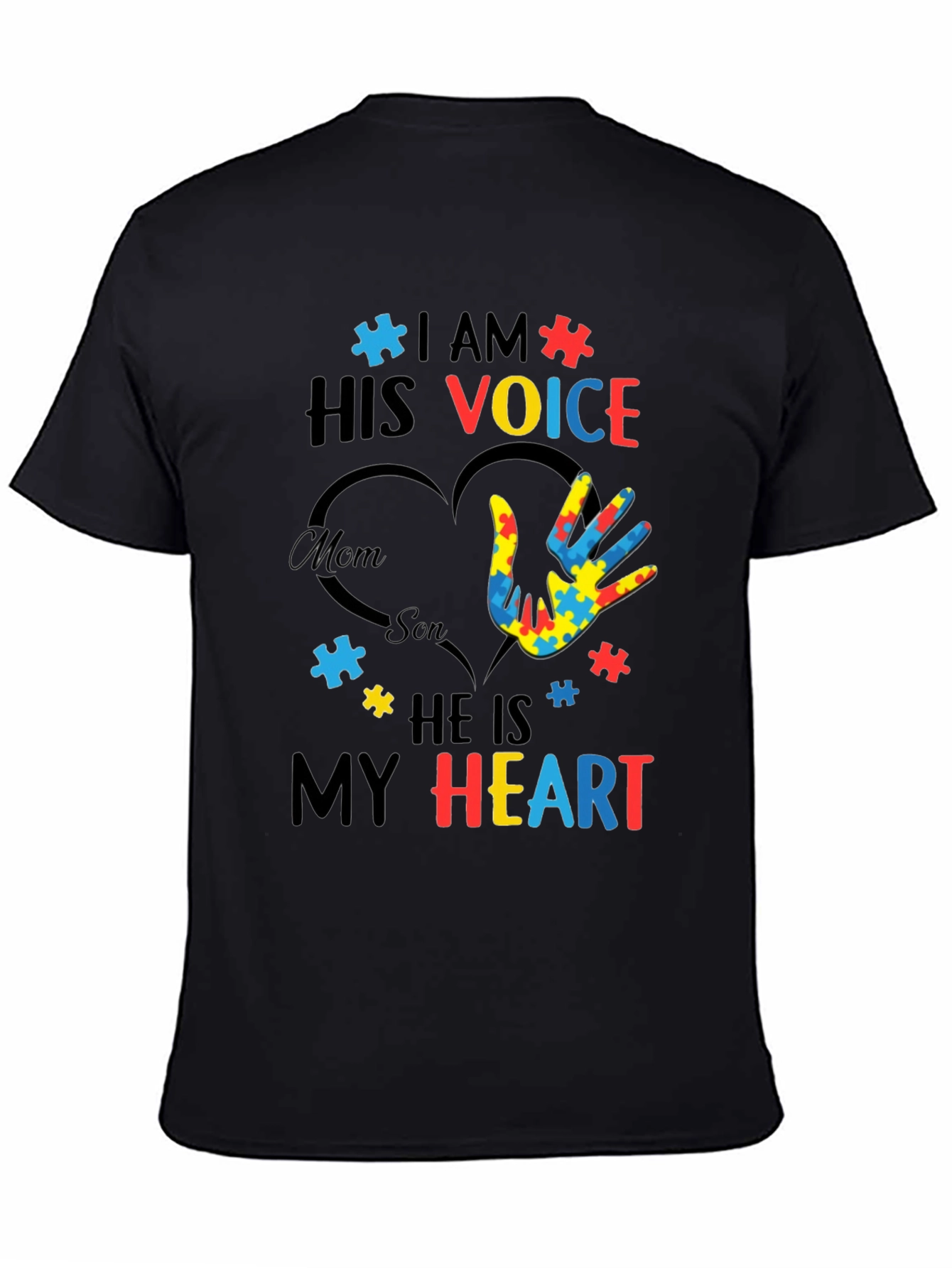 Autism Awareness I am His Voice Graphic Tee