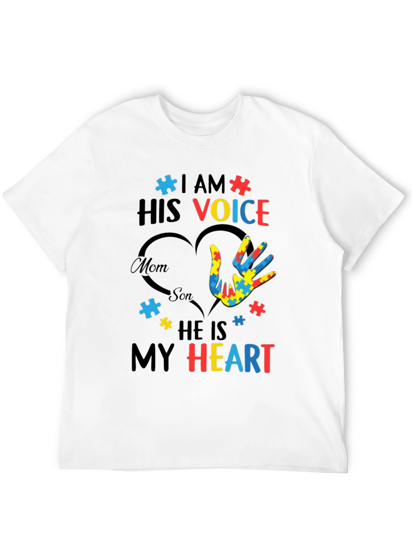 Autism Awareness I am His Voice Graphic Tee