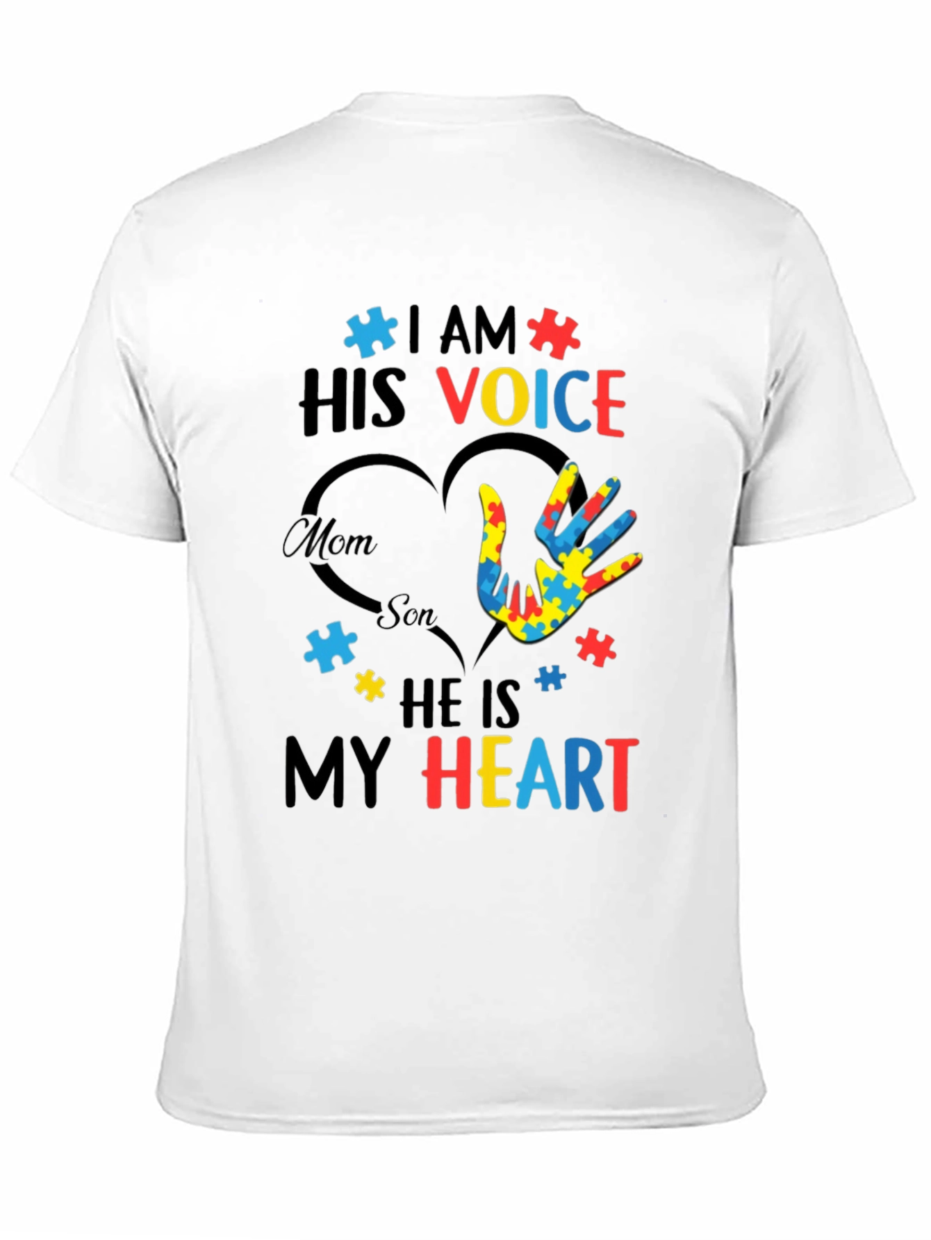 Autism Awareness I am His Voice Graphic Tee