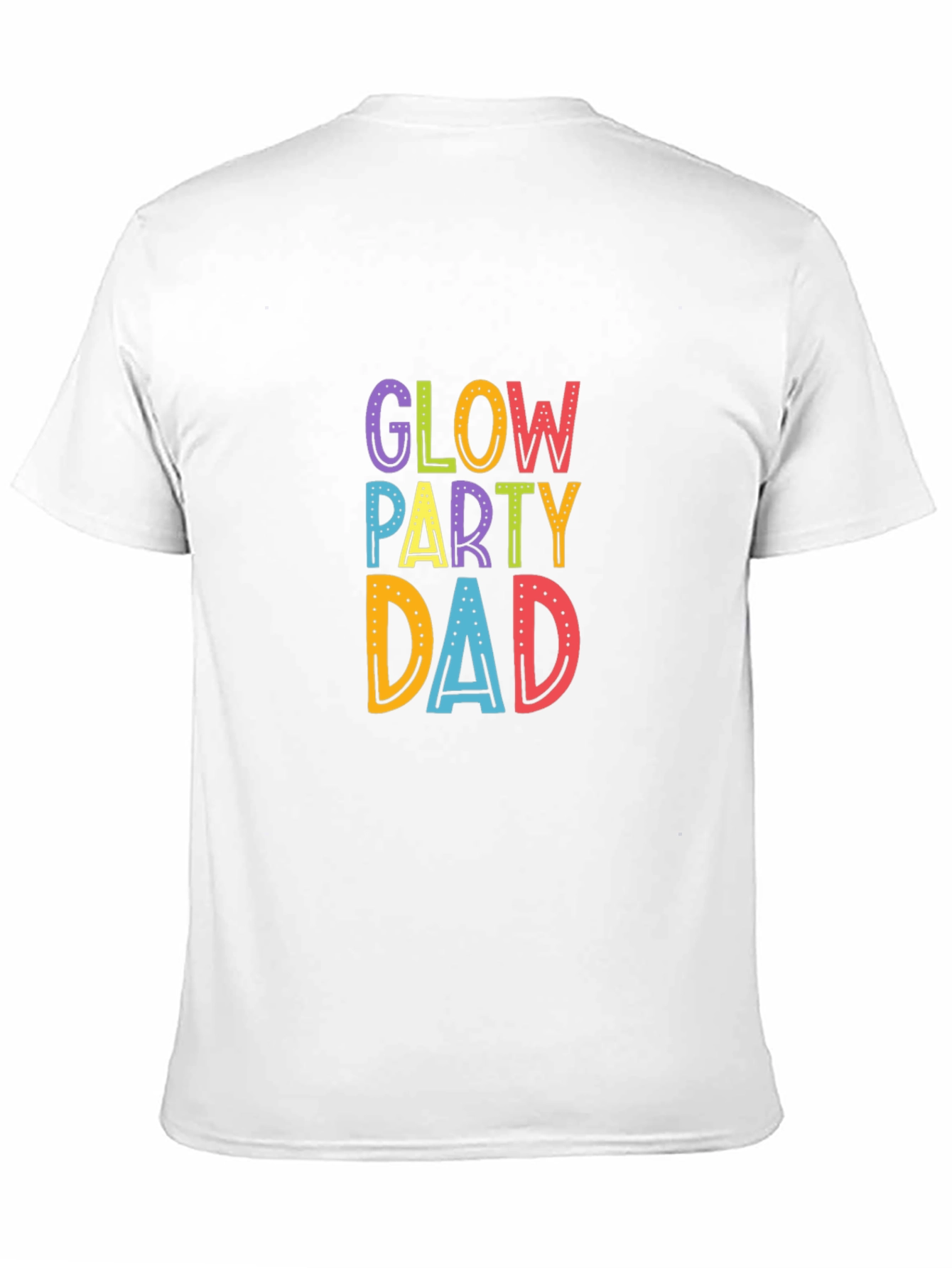 Glow Party Dad Black T-Shirt