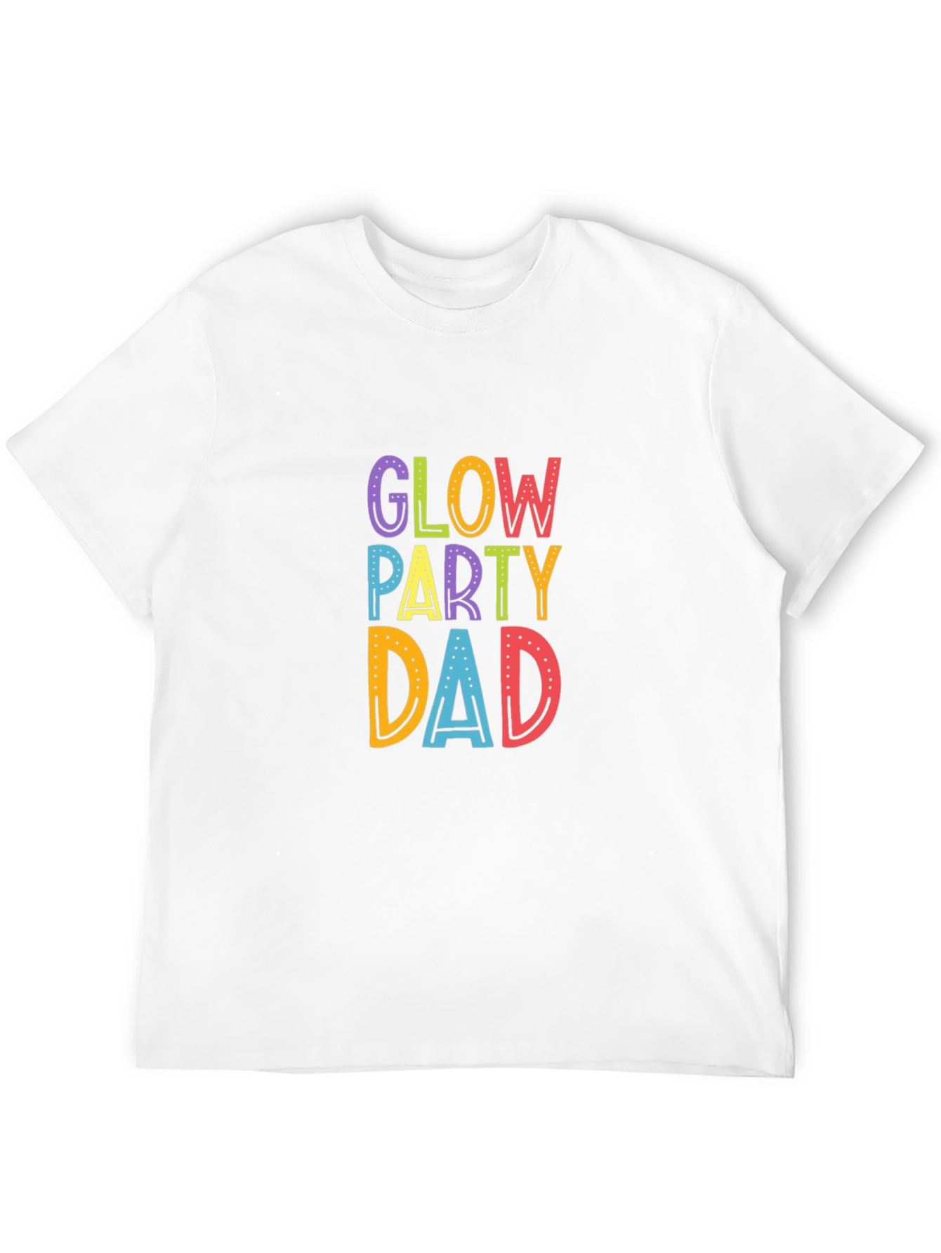 Glow Party Dad Black T-Shirt
