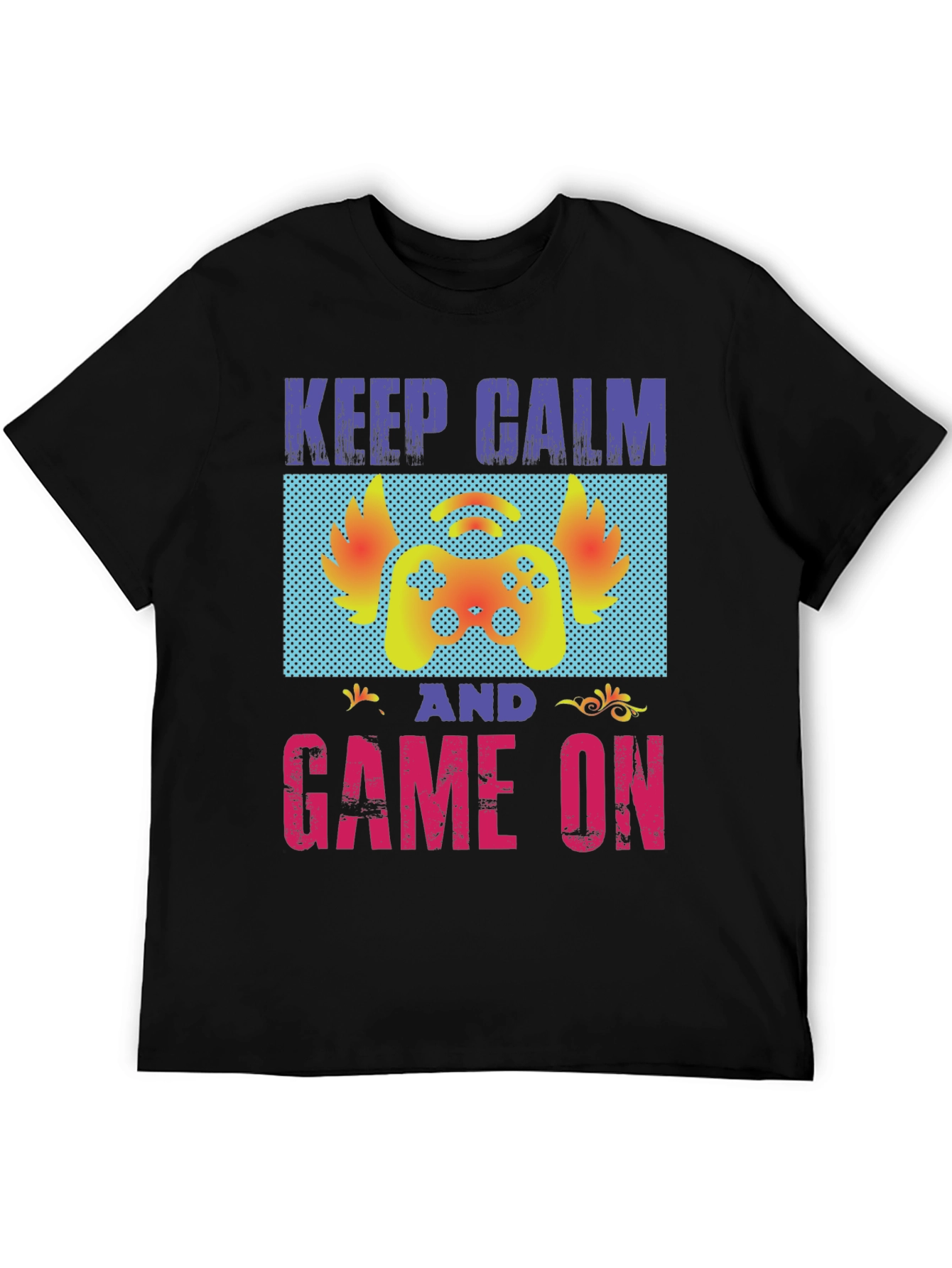 Keep Calm and Game On Graphic T-Shirt