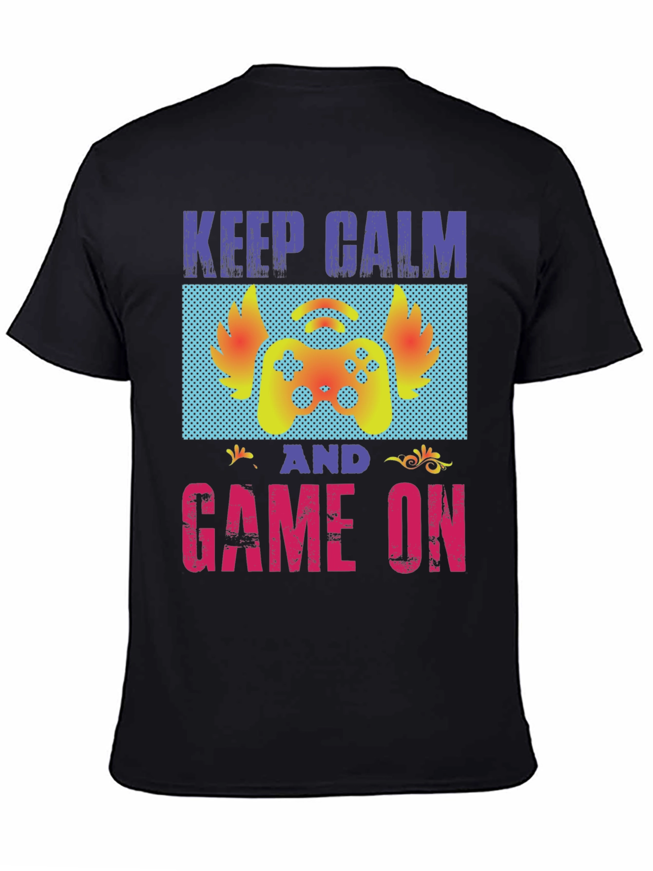 Keep Calm and Game On Graphic T-Shirt