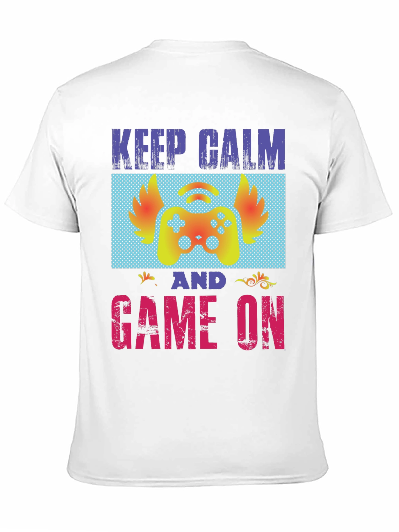 Keep Calm and Game On Graphic T-Shirt