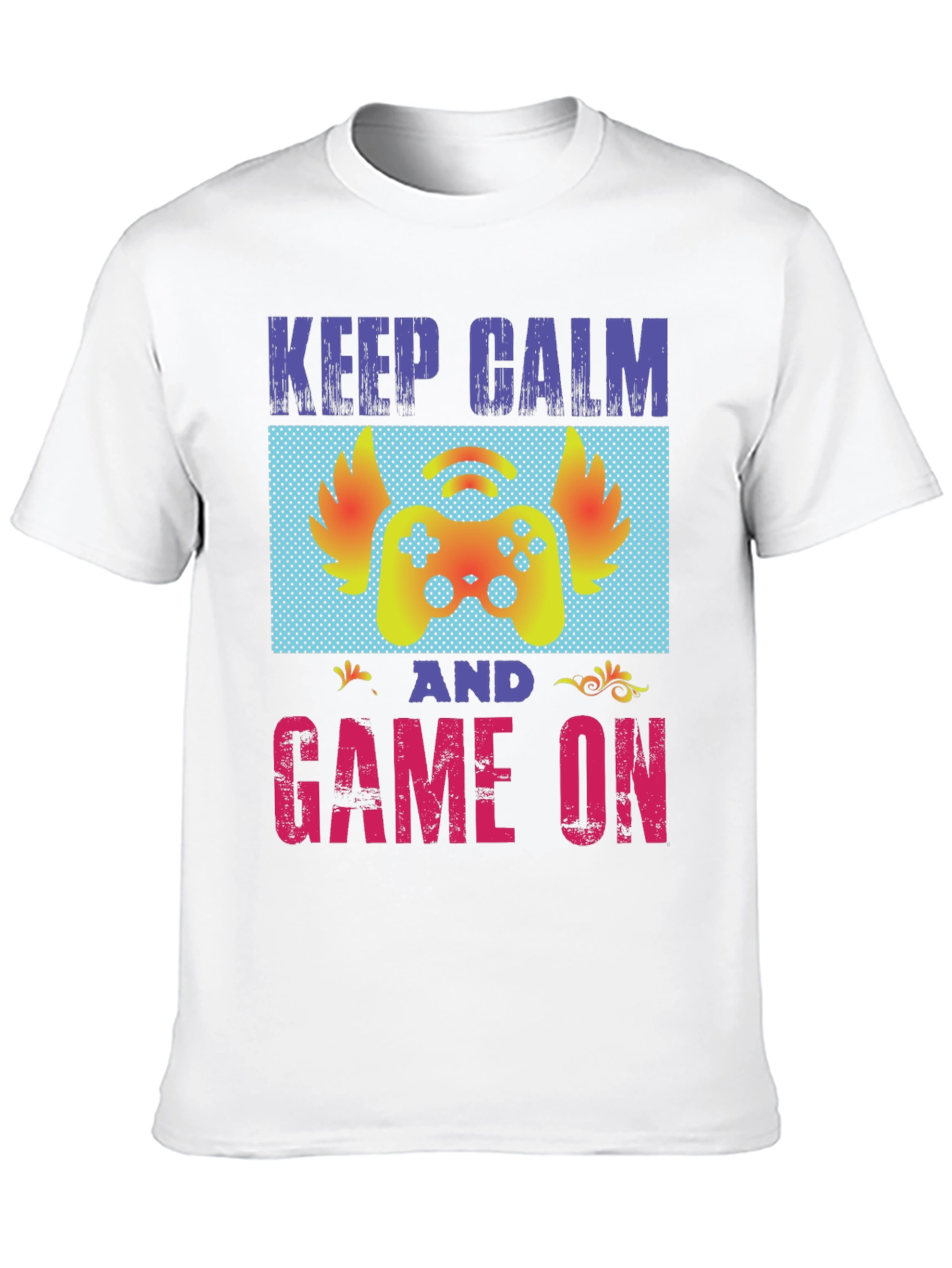 Keep Calm and Game On Graphic T-Shirt
