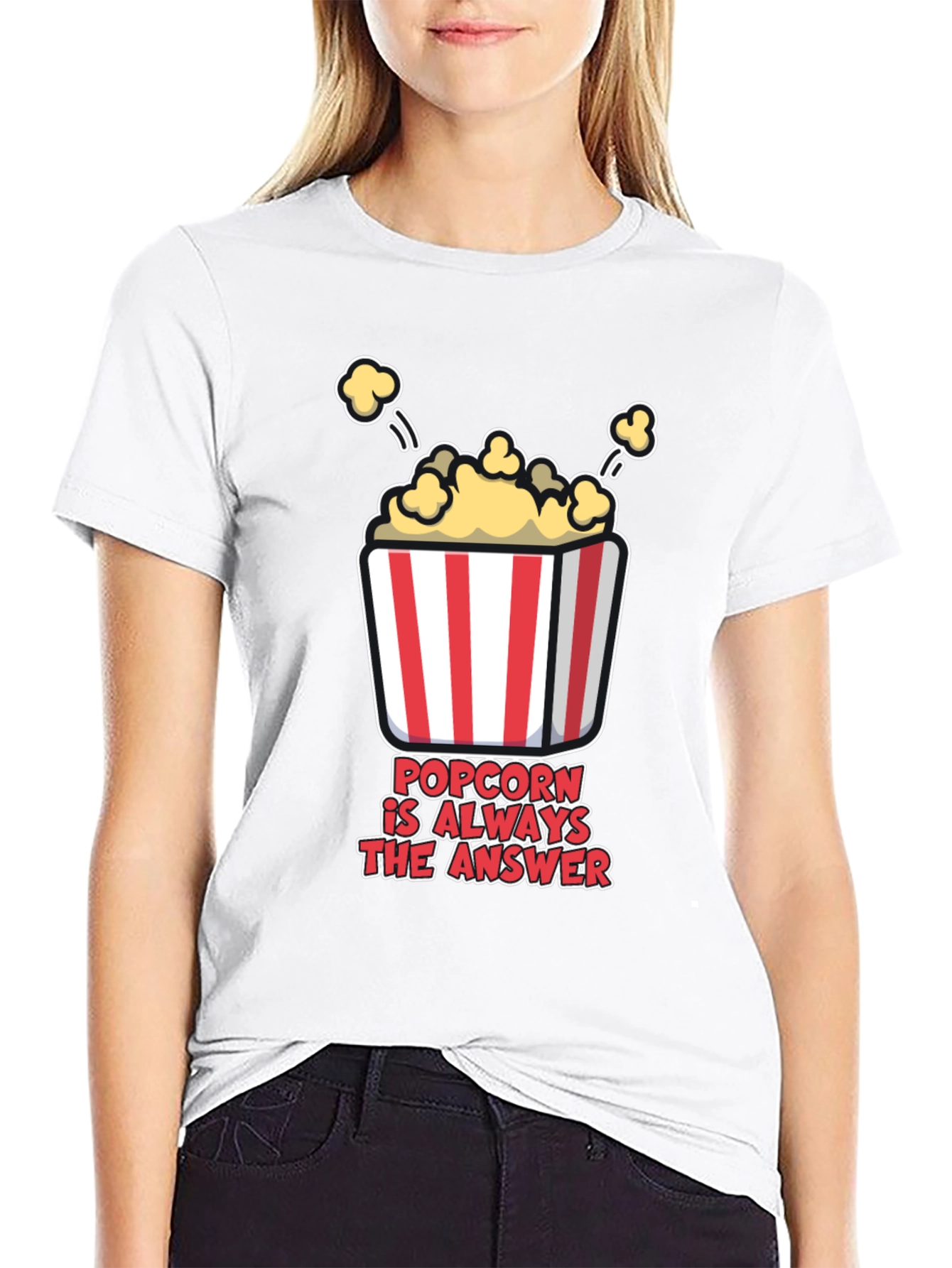 Popcorn is Always the Answer T-Shirt