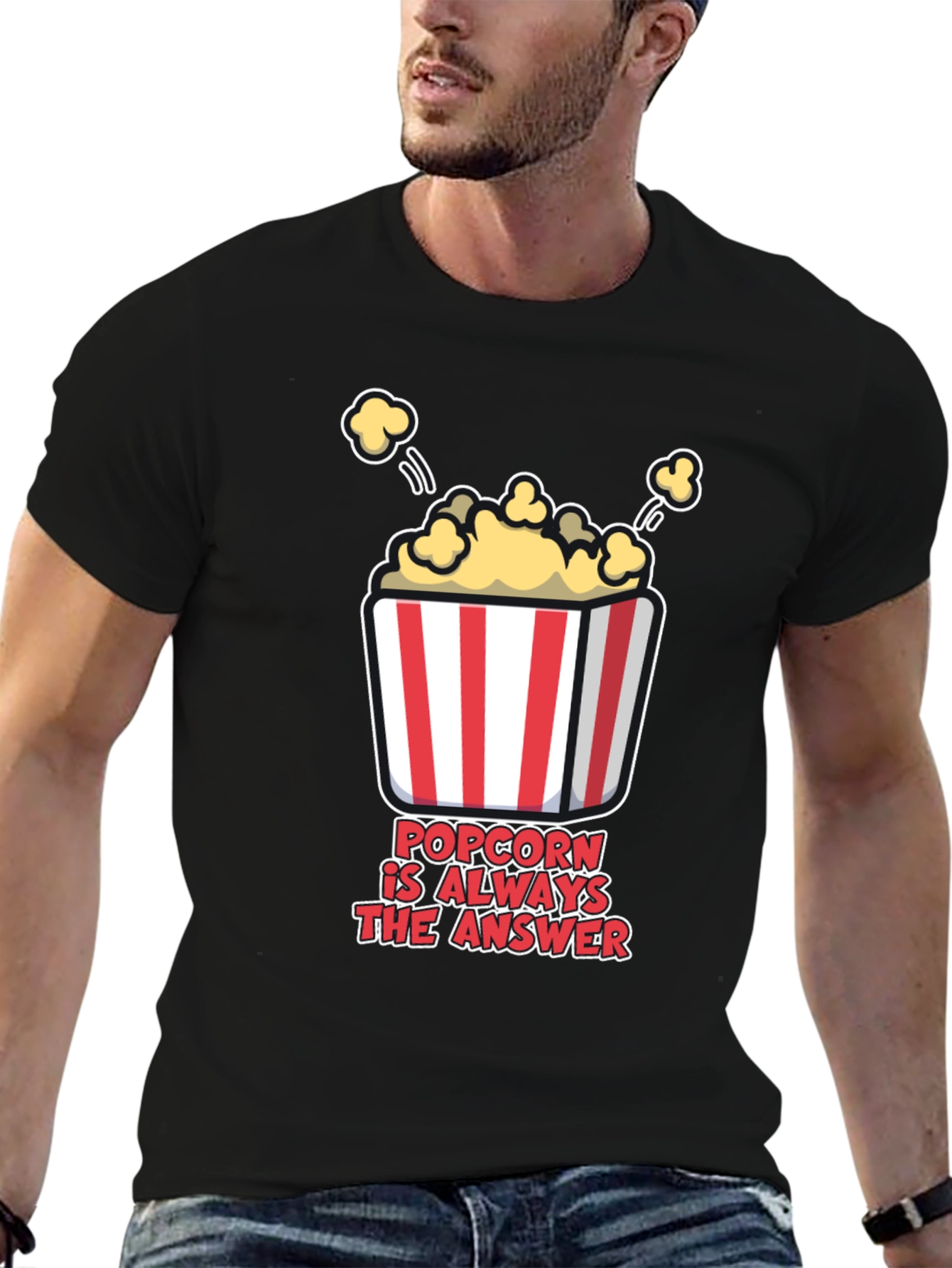 Popcorn is Always the Answer T-Shirt