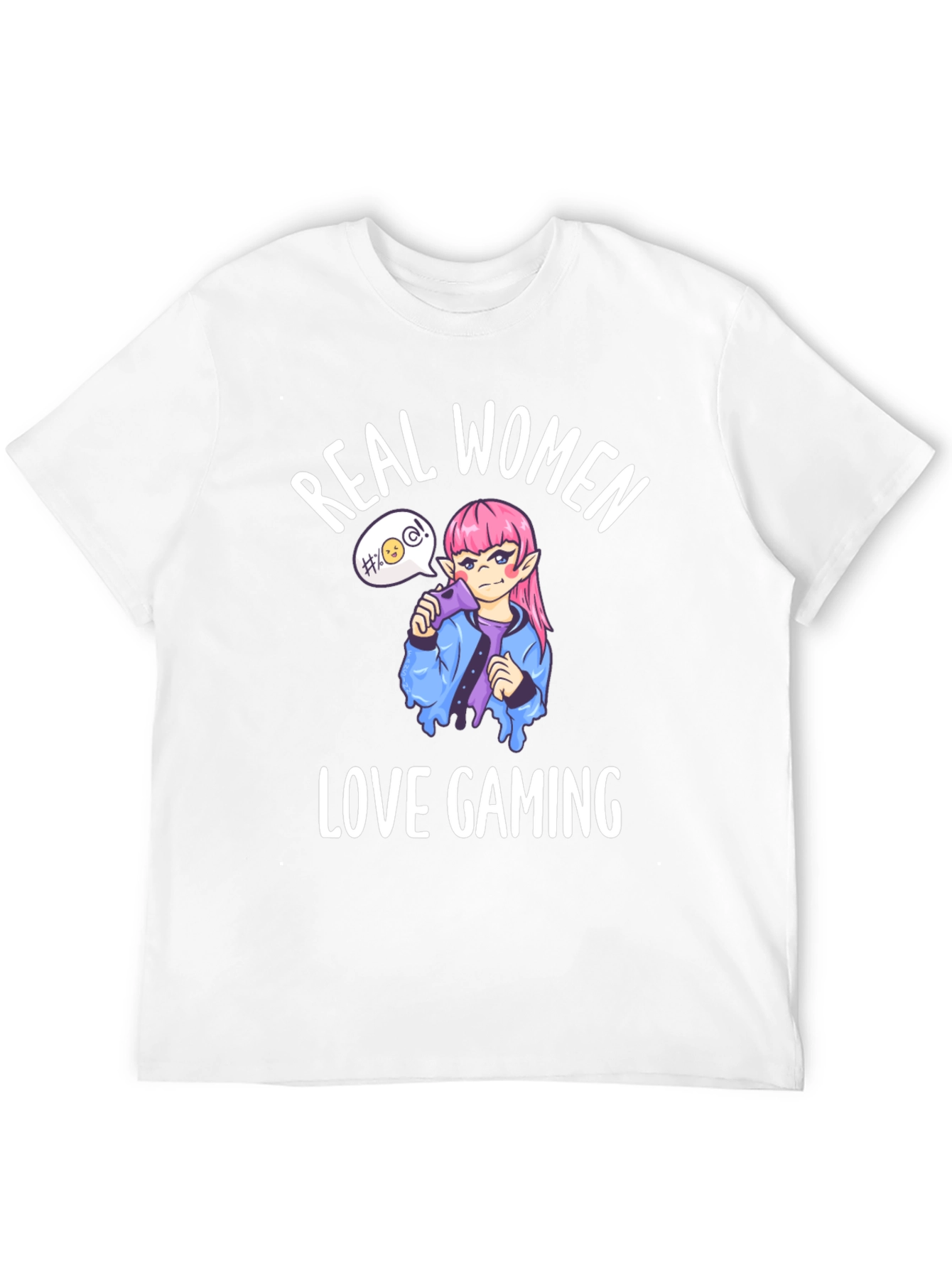 Real Women Love Gaming Black Graphic Tee