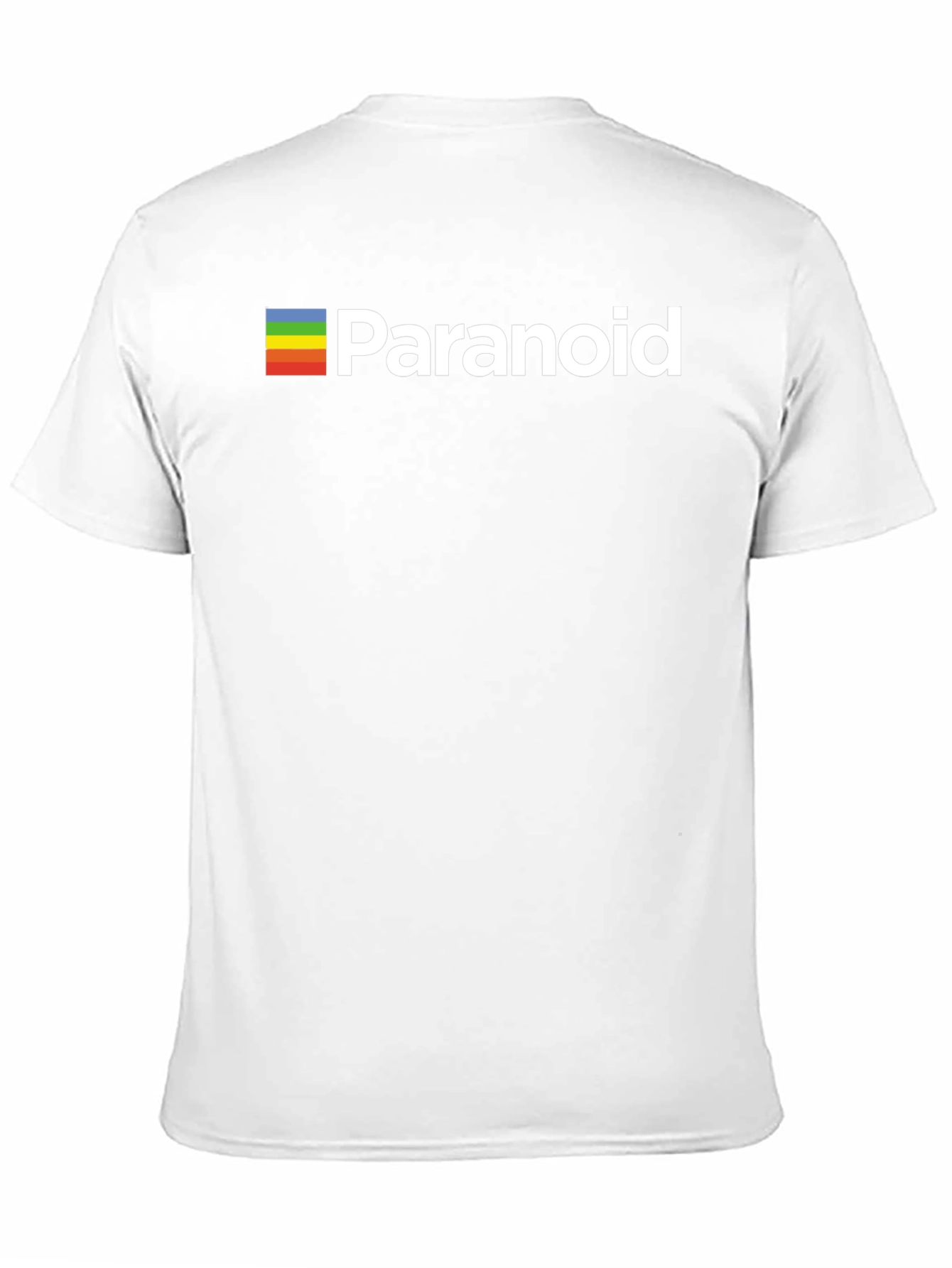 Paranoid Rainbow Graphic Black T-Shirt
