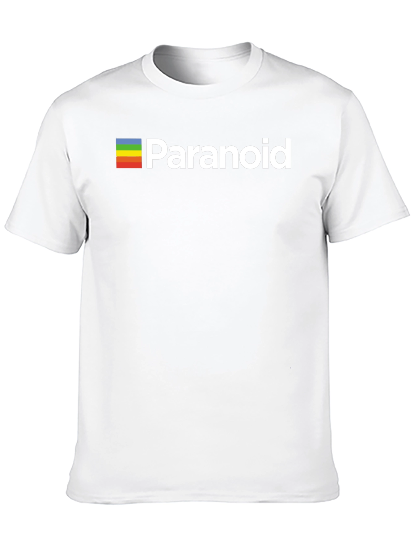 Paranoid Rainbow Graphic Black T-Shirt