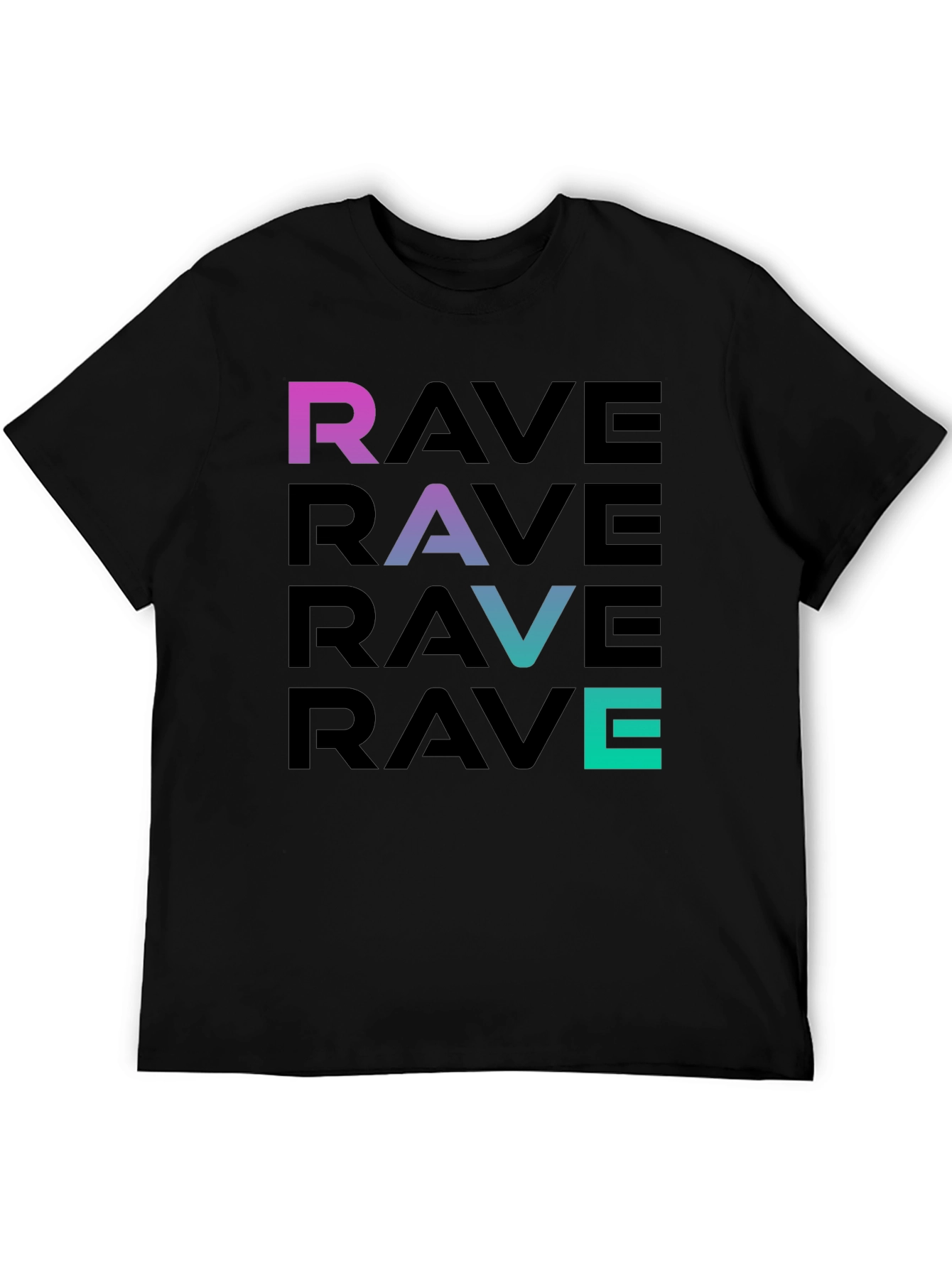 Rave Gradient T-Shirt - Club Party Apparel