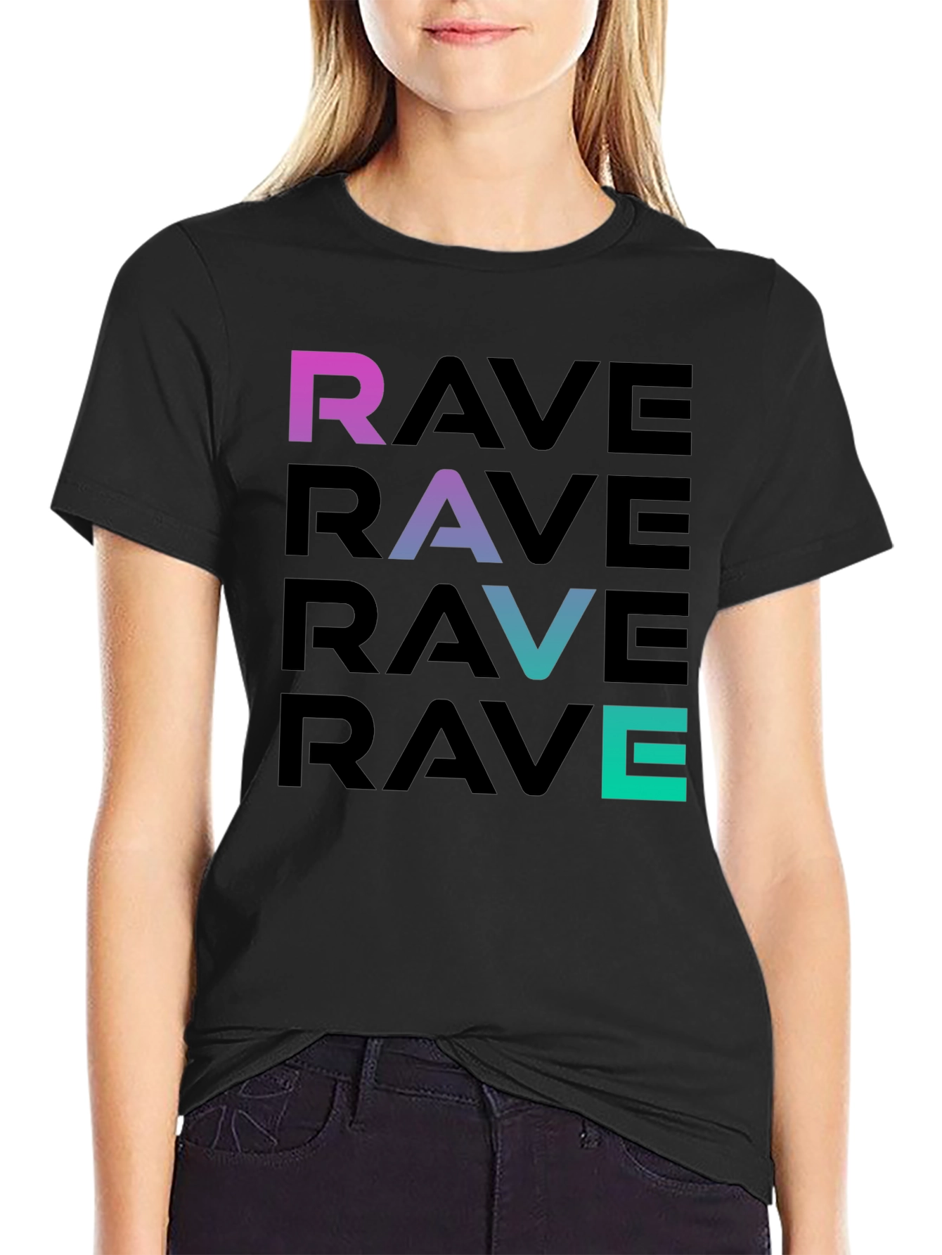 Rave Gradient T-Shirt - Club Party Apparel