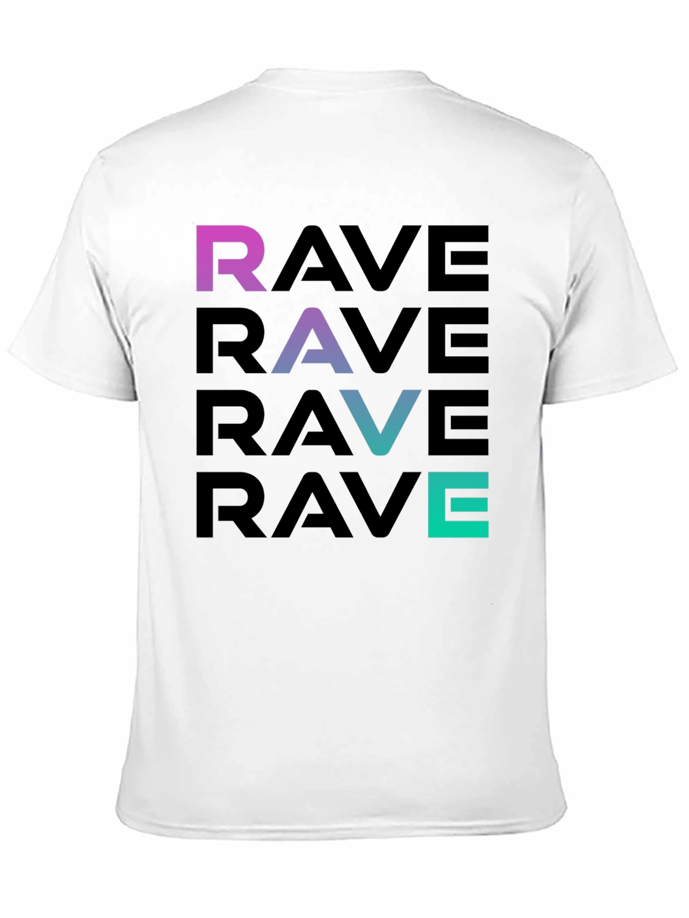 Rave Gradient T-Shirt - Club Party Apparel