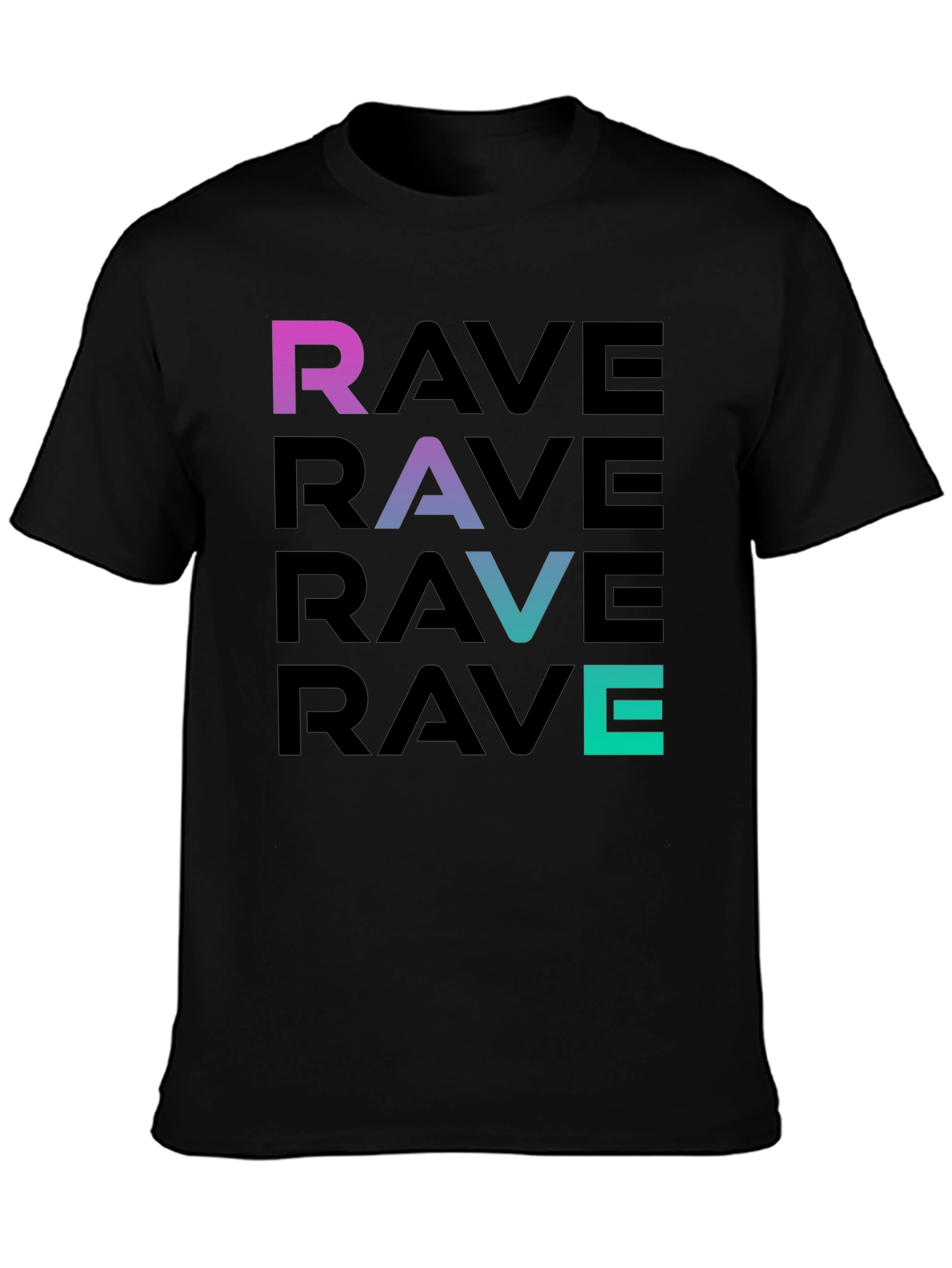 Rave Gradient T-Shirt - Club Party Apparel