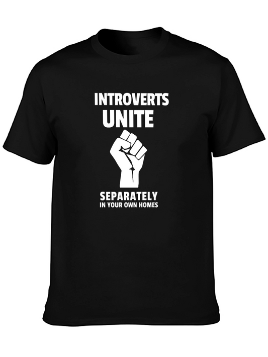 Introverts Unite T-Shirt - Funny Slogan Tee
