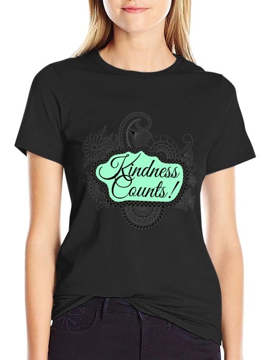 Kindness Counts Black Graphic Tee