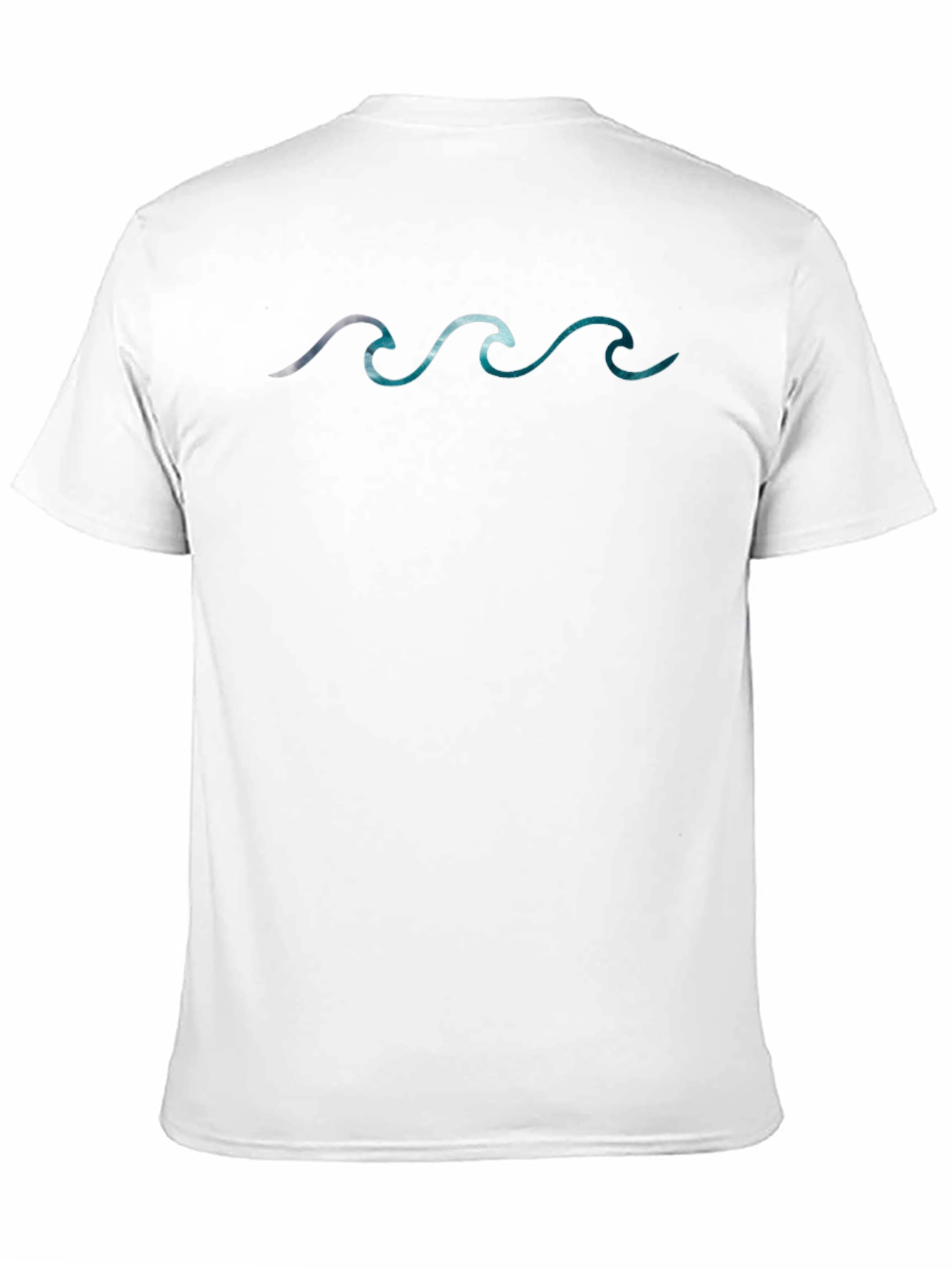 Ocean Waves Graphic Tee - Casual Black T-Shirt