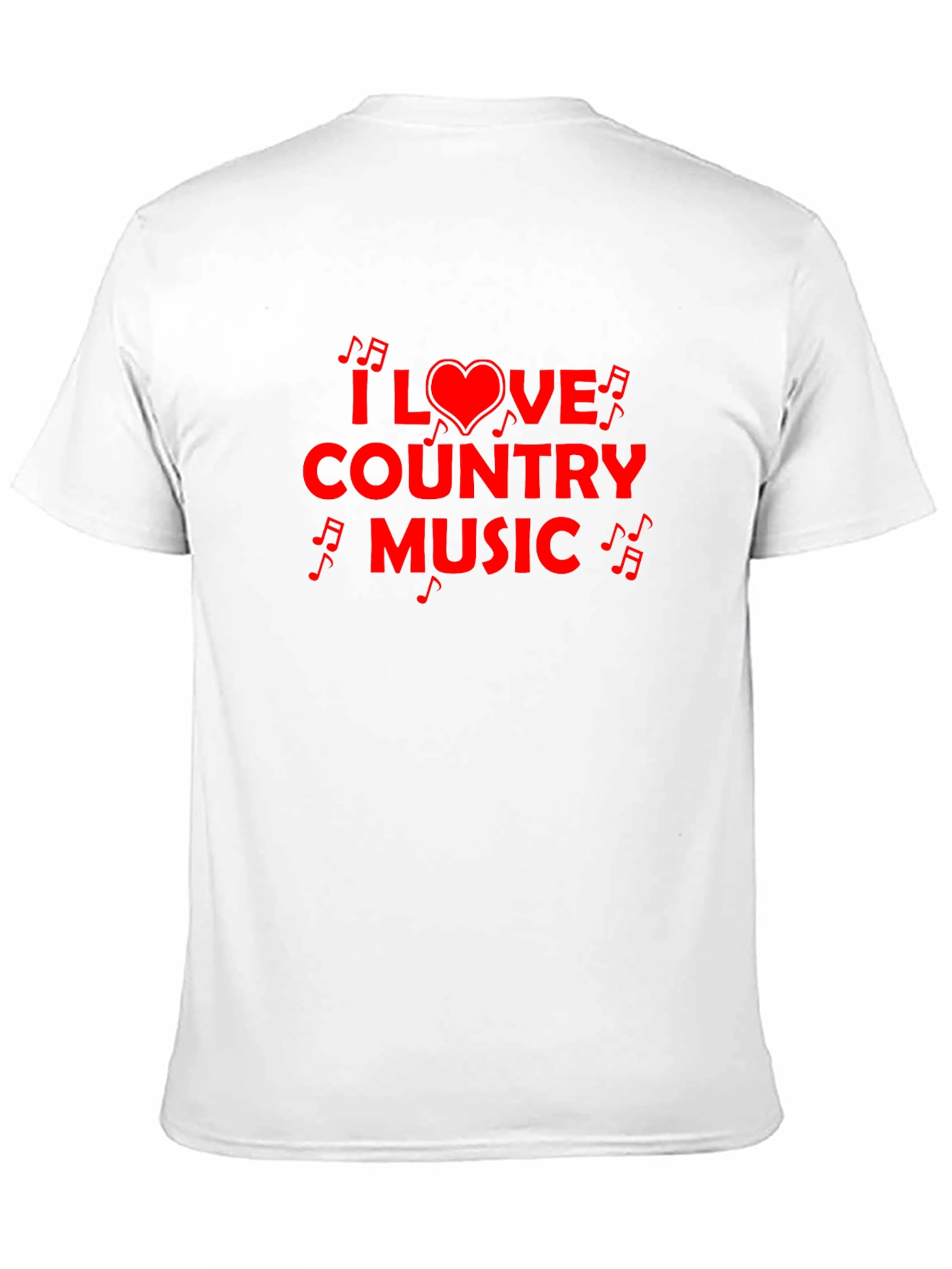 I Love Country Music Graphic Tee - Black