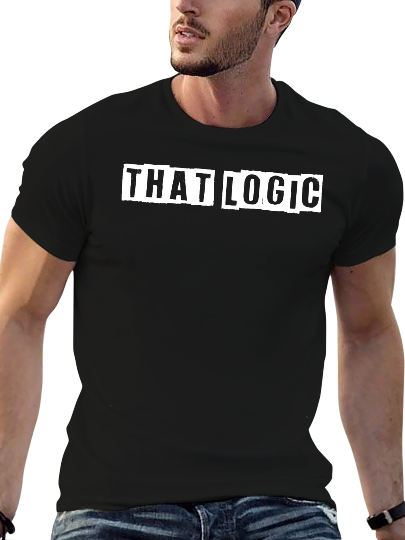 That Logic Black Graphic Tee