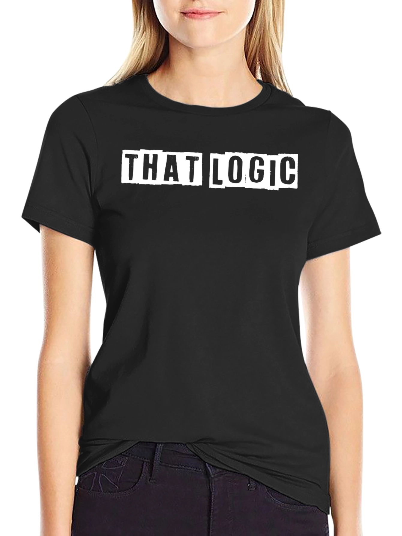 That Logic Black Graphic Tee