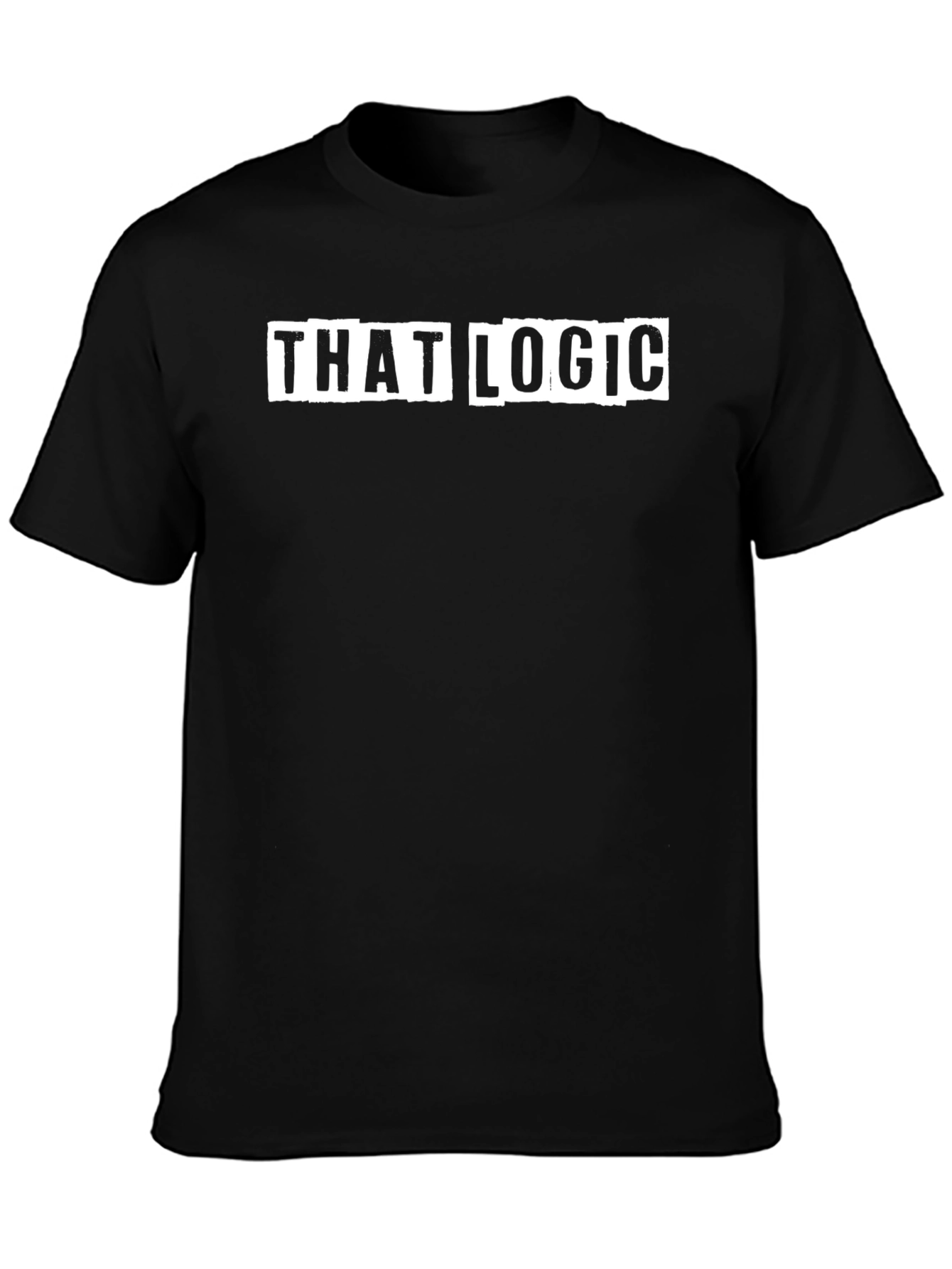 That Logic Black Graphic Tee
