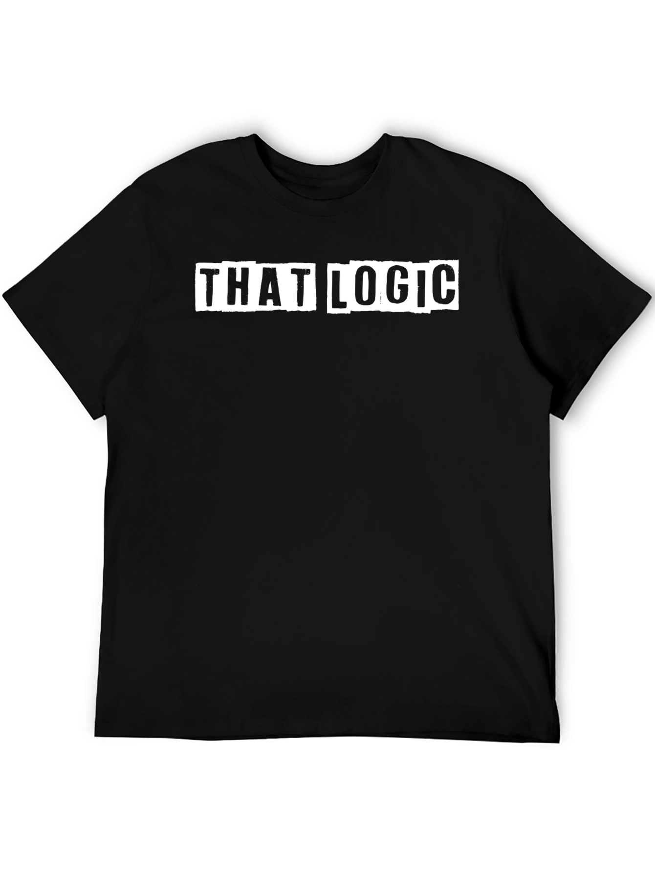 That Logic Black Graphic Tee