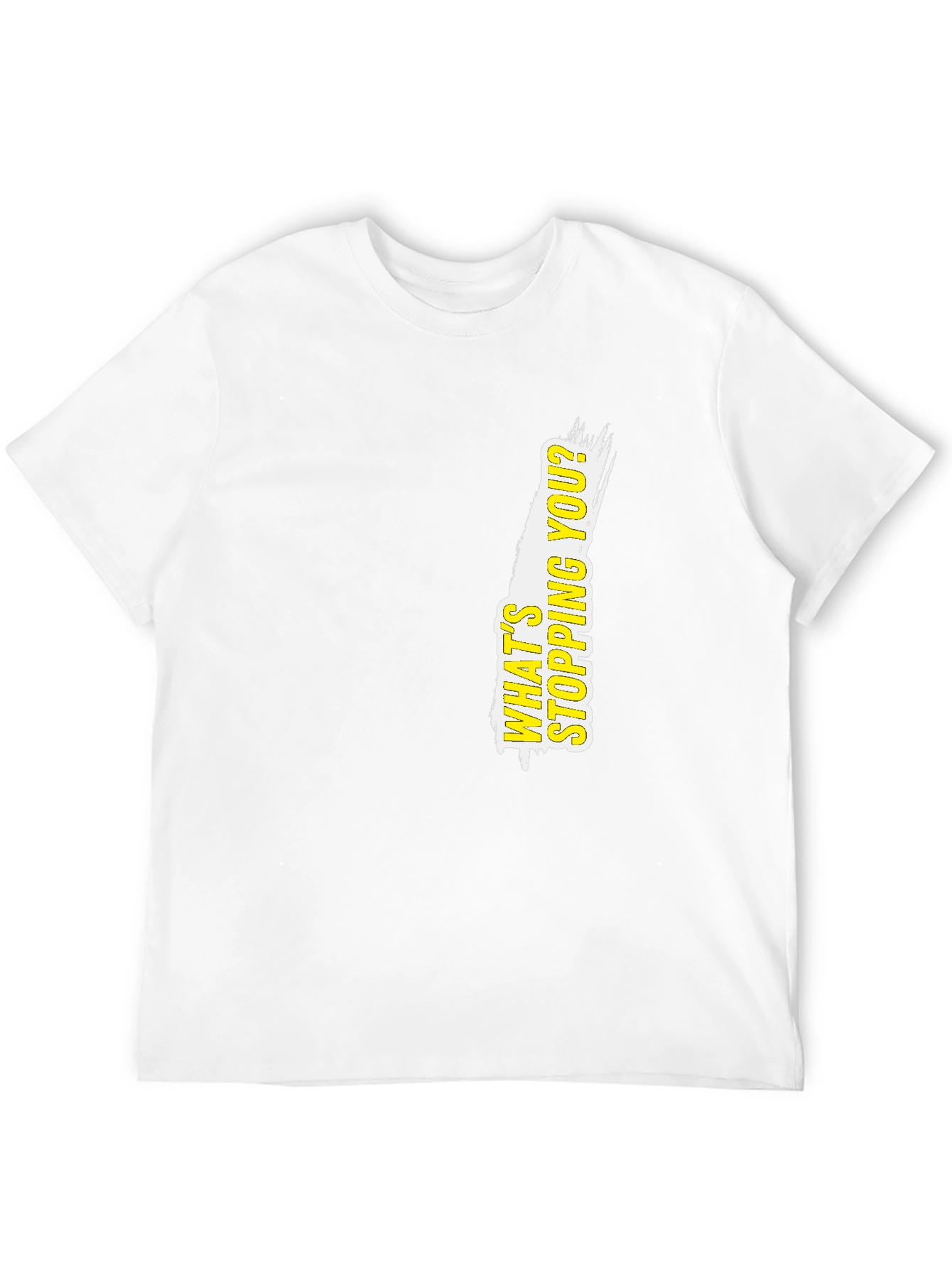 Motivational Black T-Shirt: Whats Stopping You?