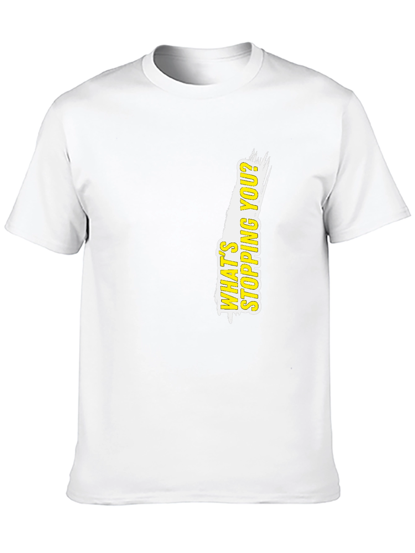Motivational Black T-Shirt: Whats Stopping You?