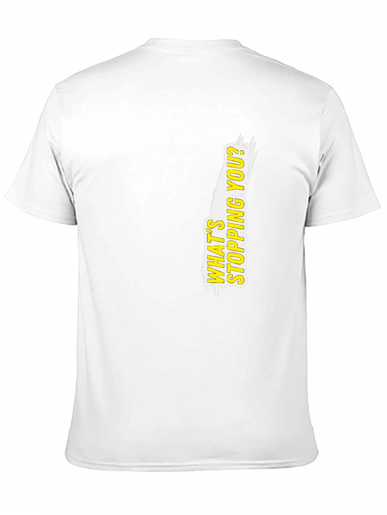 Motivational Black T-Shirt: Whats Stopping You?