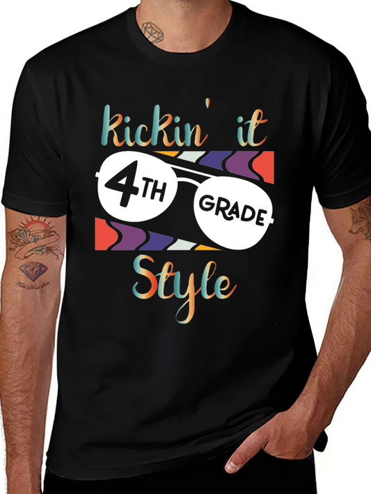 Kicking It 4th Grade Style Graphic Tee
