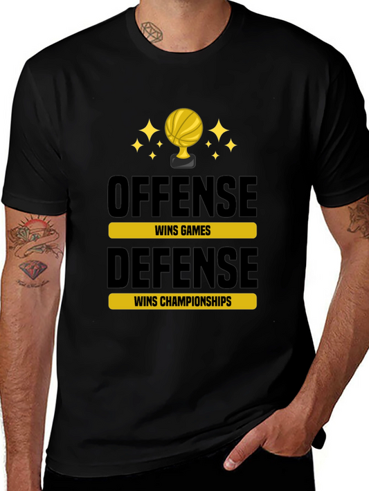 Offense Wins Games Defense Wins Championships T-Shirt