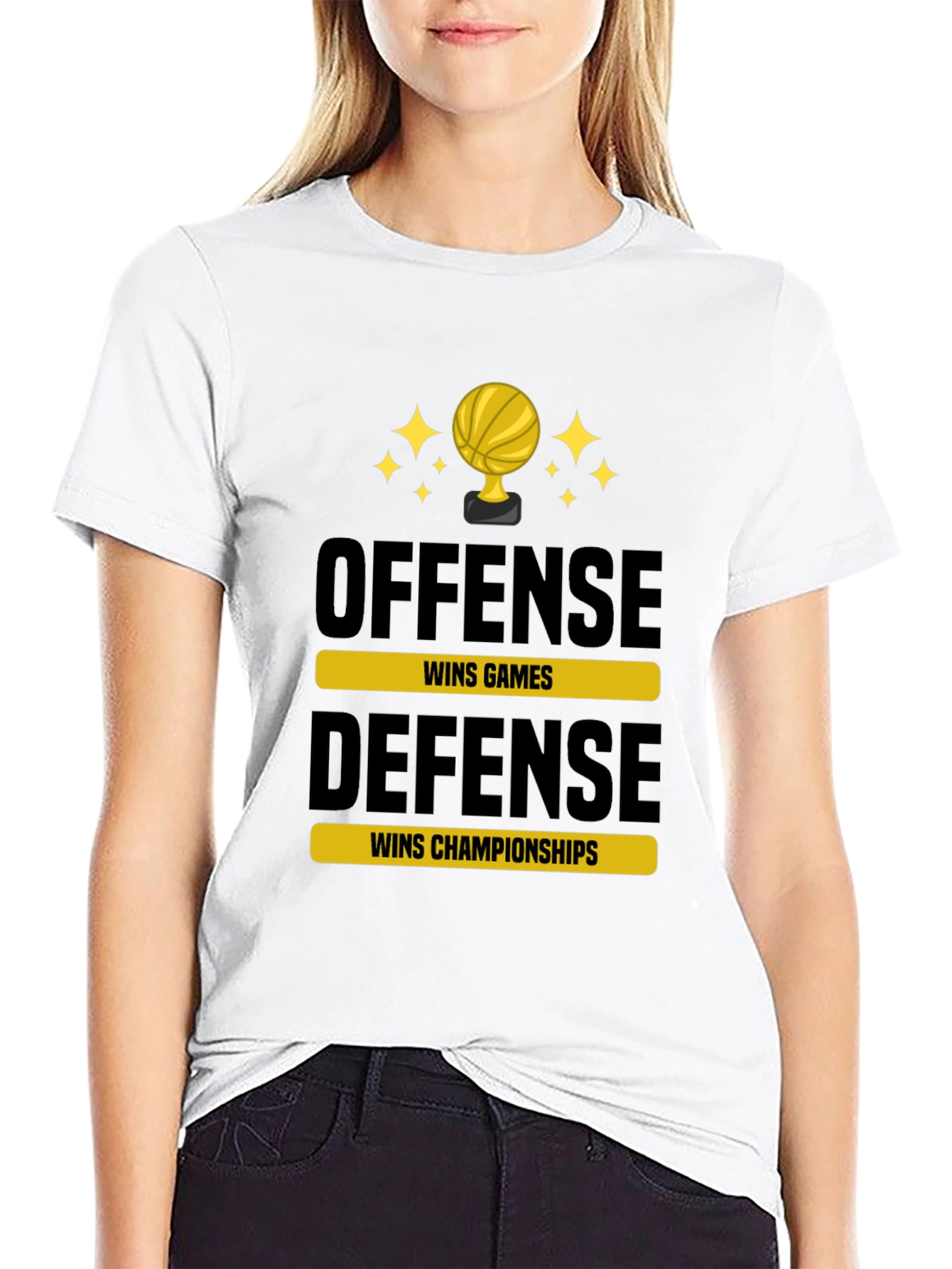 Offense Wins Games Defense Wins Championships T-Shirt